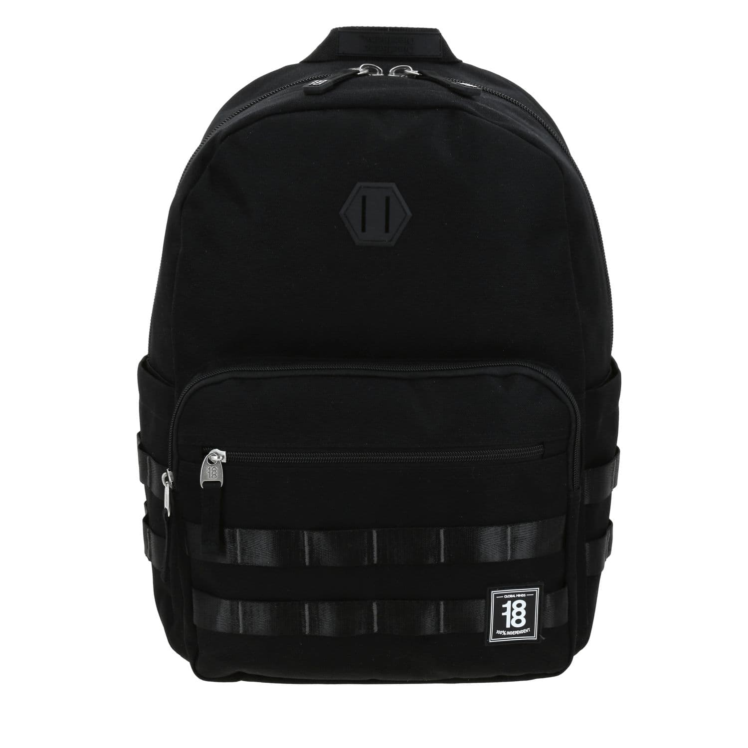 Mochila escolar juvenil 1818 by Chenson negra con gran funcionalidad