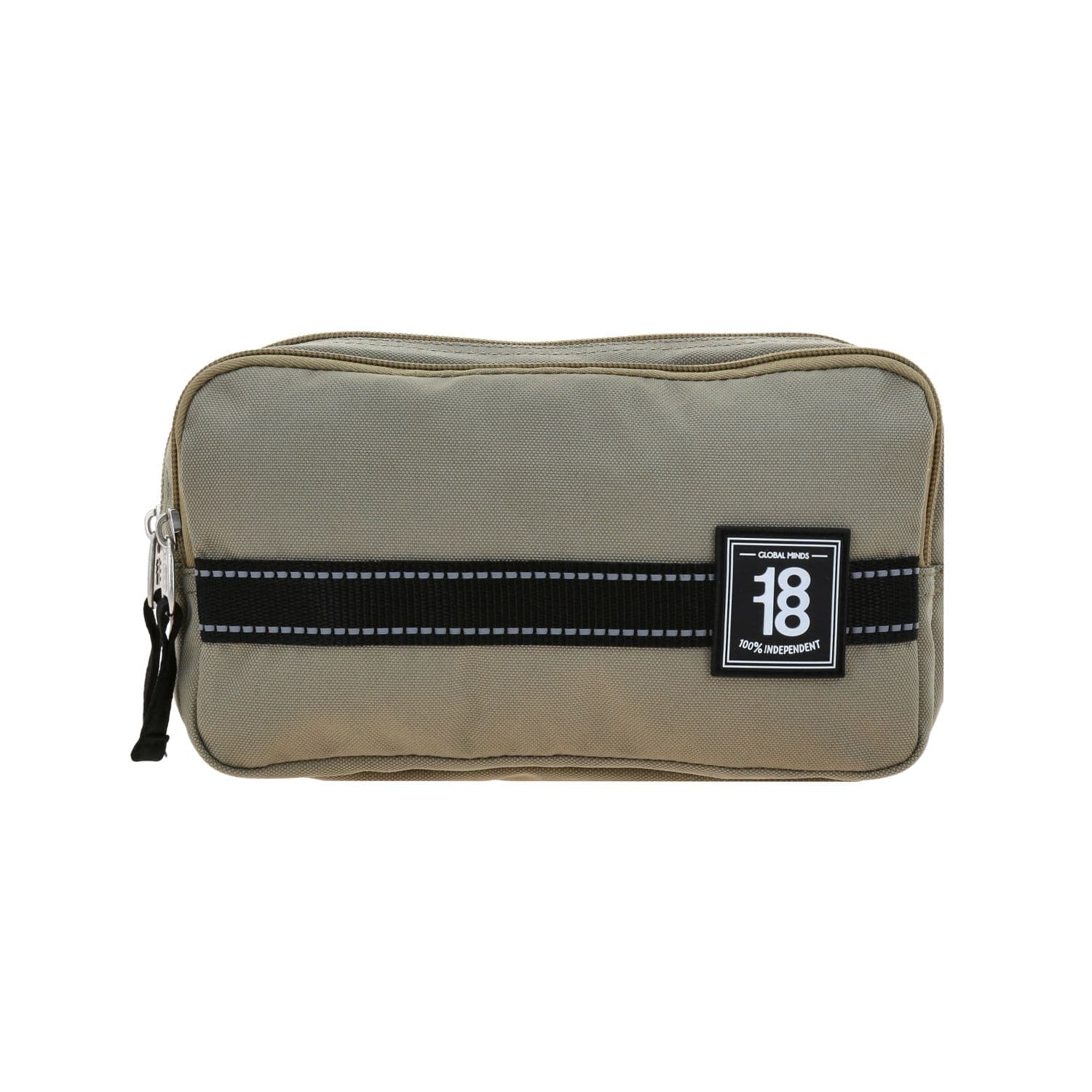 Lapicera escolar 1818 by Chenson gris con doble compartimento