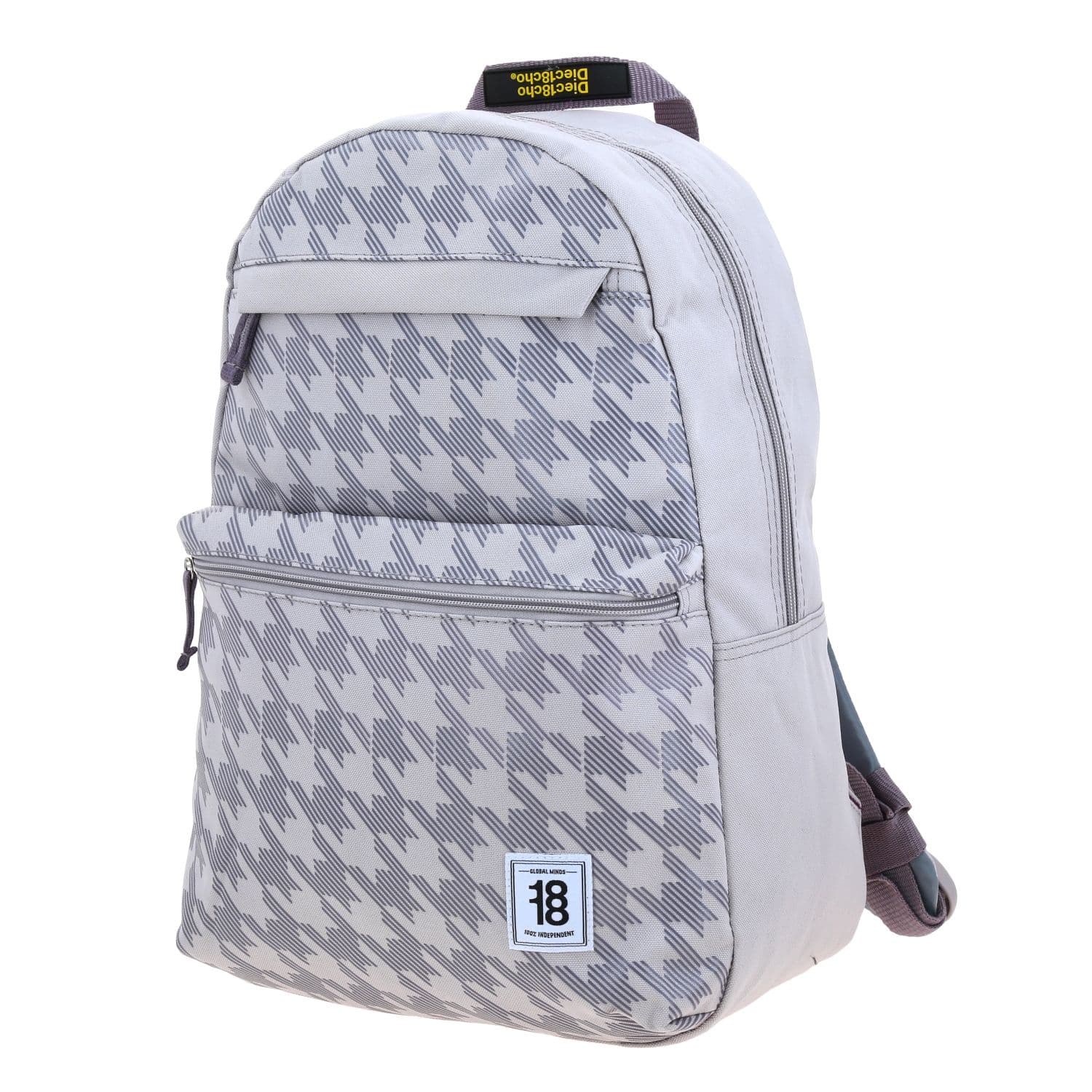 Mochila escolar juvenil 1818 by Chenson Gris con amplio compartimento 2