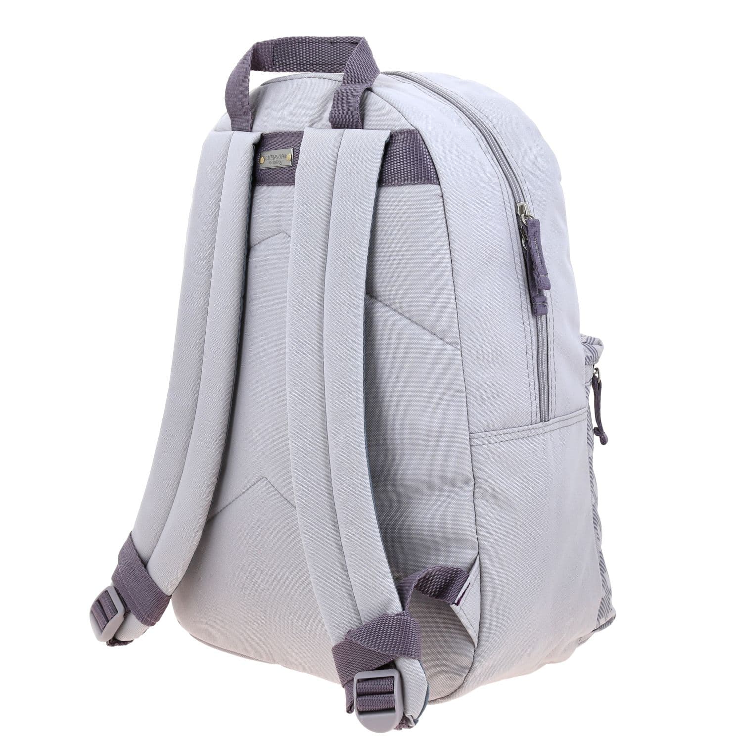 Mochila escolar juvenil 1818 by Chenson Gris con amplio compartimento 5