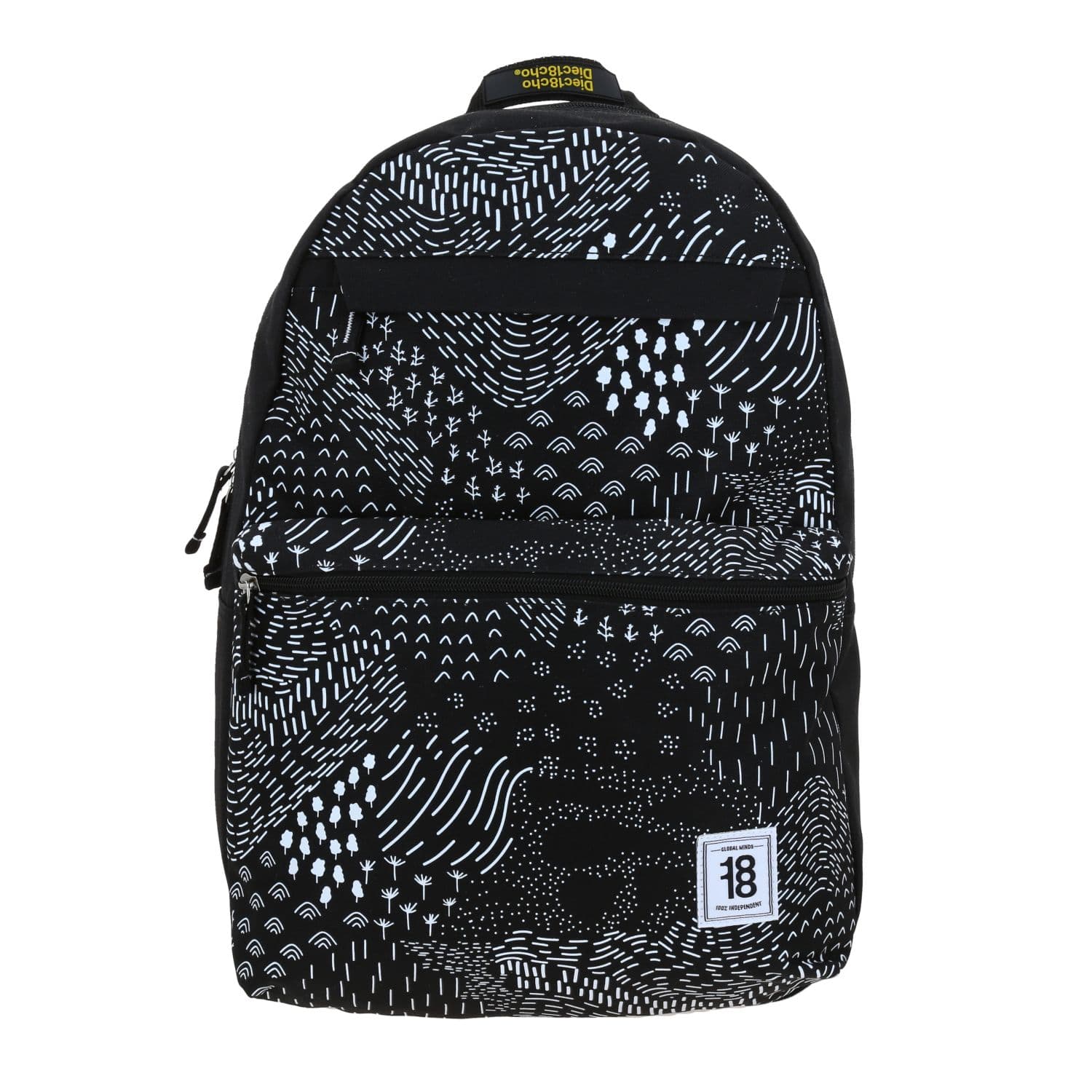 Mochila escolar juvenil 1818 by Chenson negra con amplio compartimento