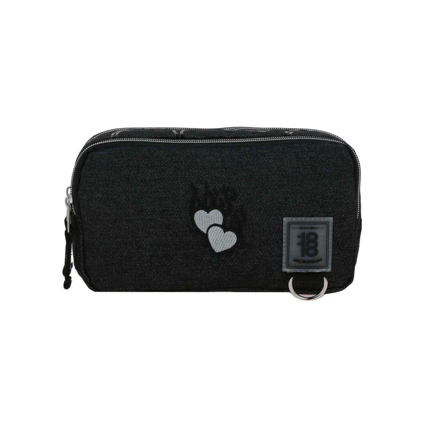 Lapicera escolar 1818 by Chenson color negro con doble compartimento