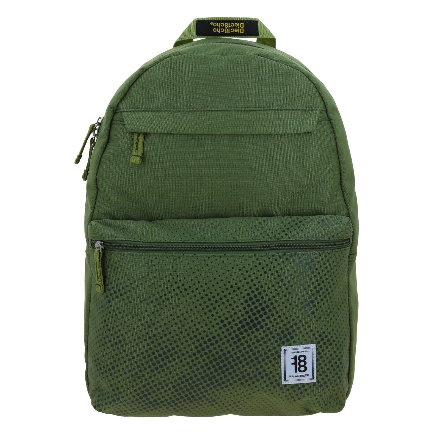 Mochila escolar juvenil 1818 by Chenson verde seco con amplio compartimento