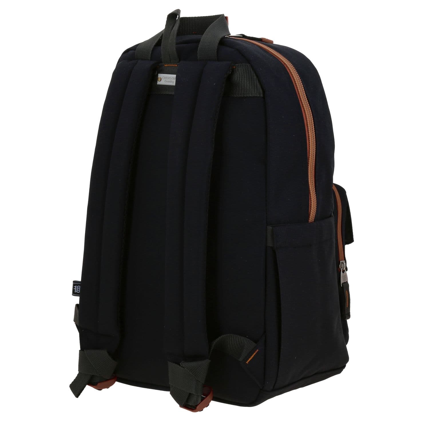 Mochila escolar juvenil 1818 by Chenson negra con múltiples bolsillos 5