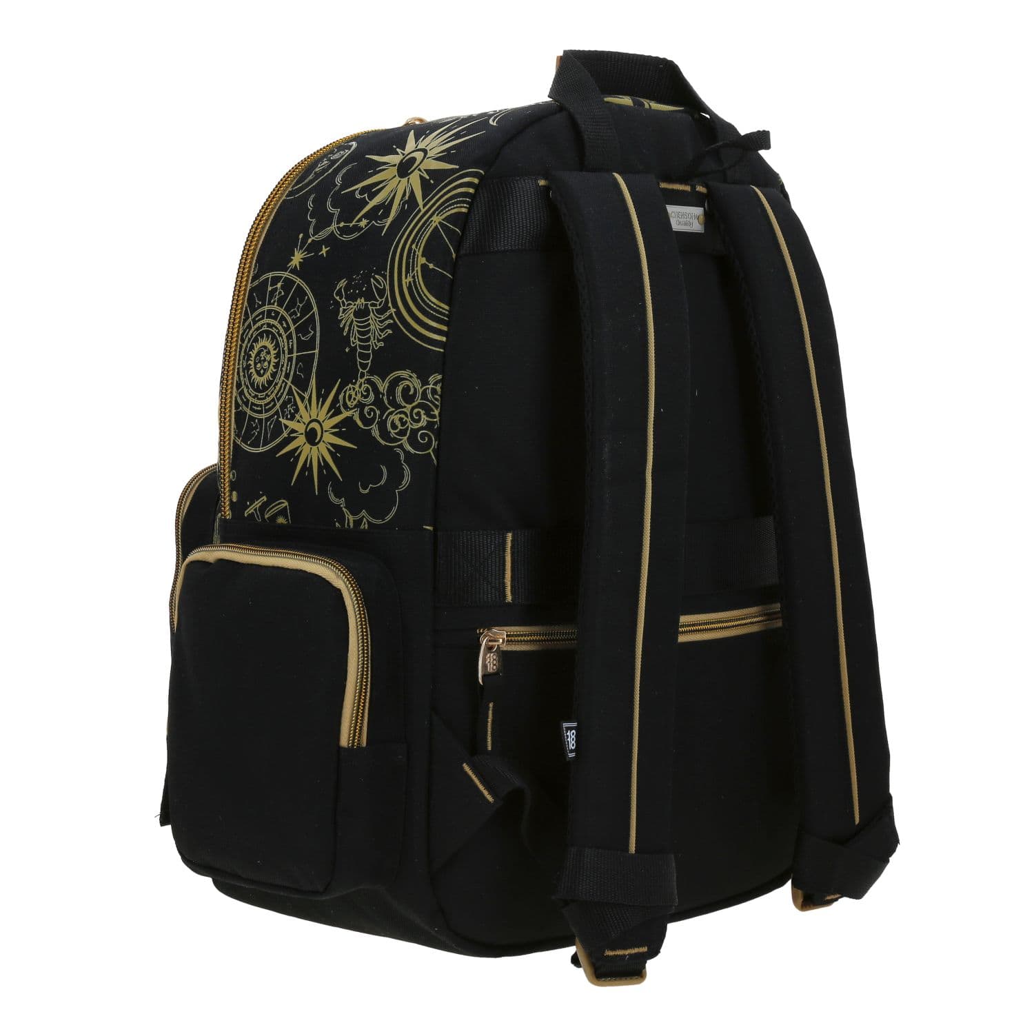 Mochila escolar juvenil 1818 by Chenson negra con amplio compartimento 3