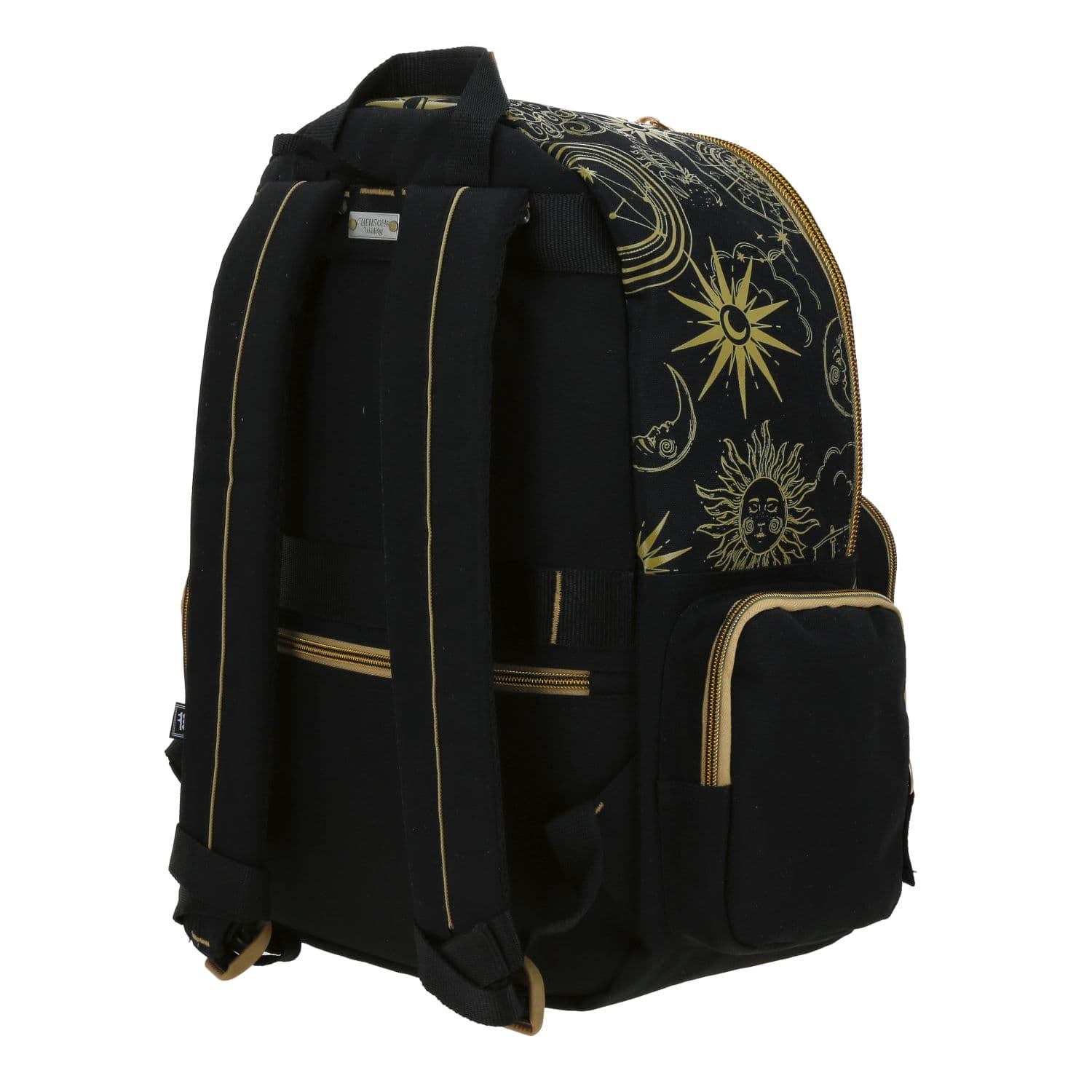 Mochila escolar juvenil 1818 by Chenson negra con amplio compartimento 5