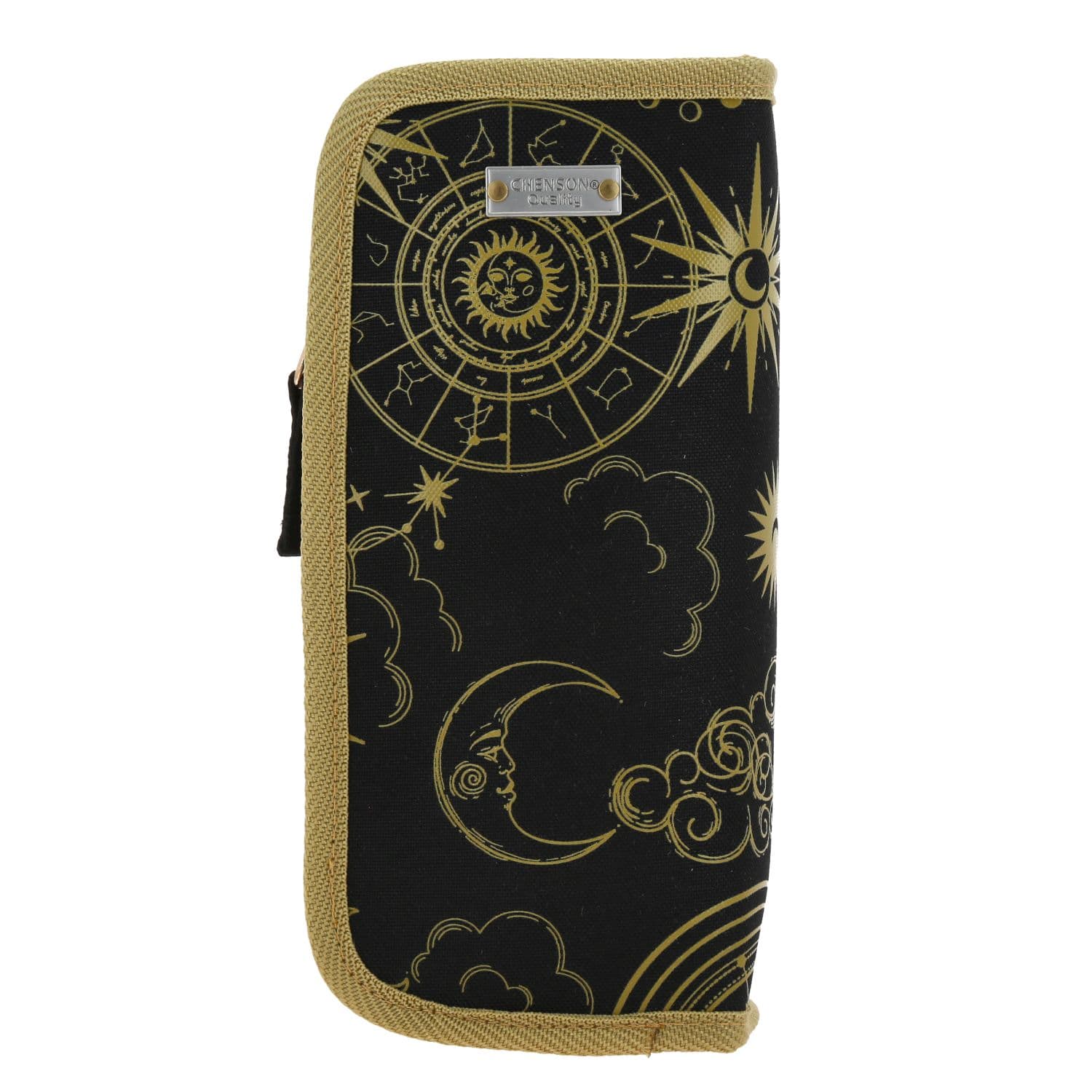 Lapicera escolar 1818 by Chenson negra con amplio compartimento 4