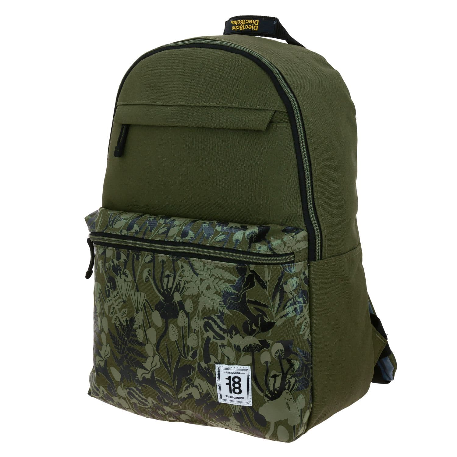 Mochila escolar juvenil 1818 by Chenson verde seco con amplio espacio 2