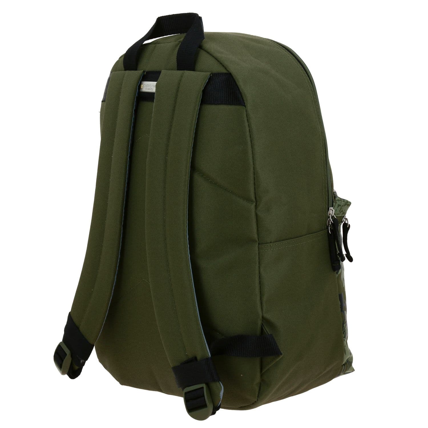 Mochila escolar juvenil 1818 by Chenson verde seco con amplio espacio 5