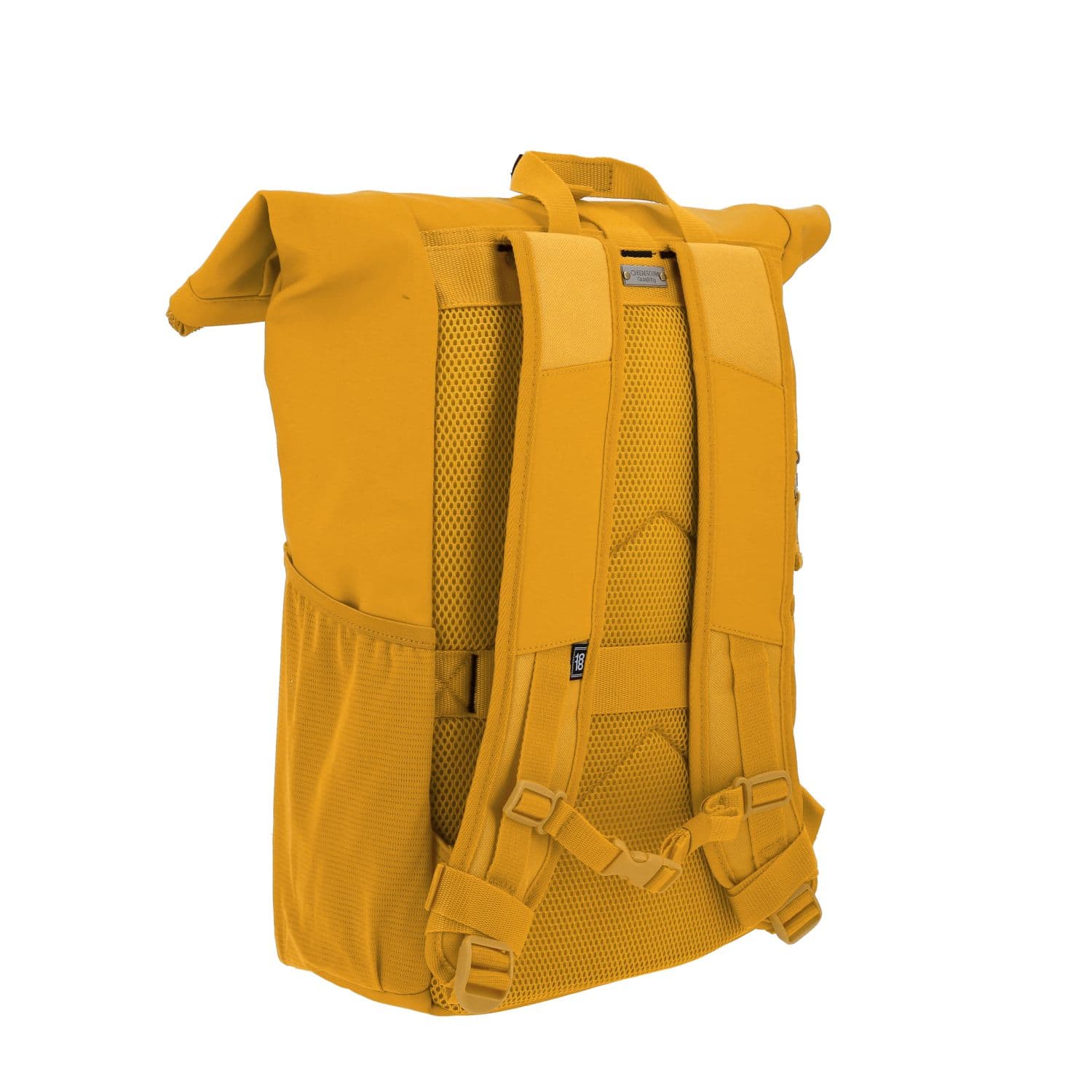 Mochila escolar juvenil 1818 by Chenson amarilla con compartimento amplio 3