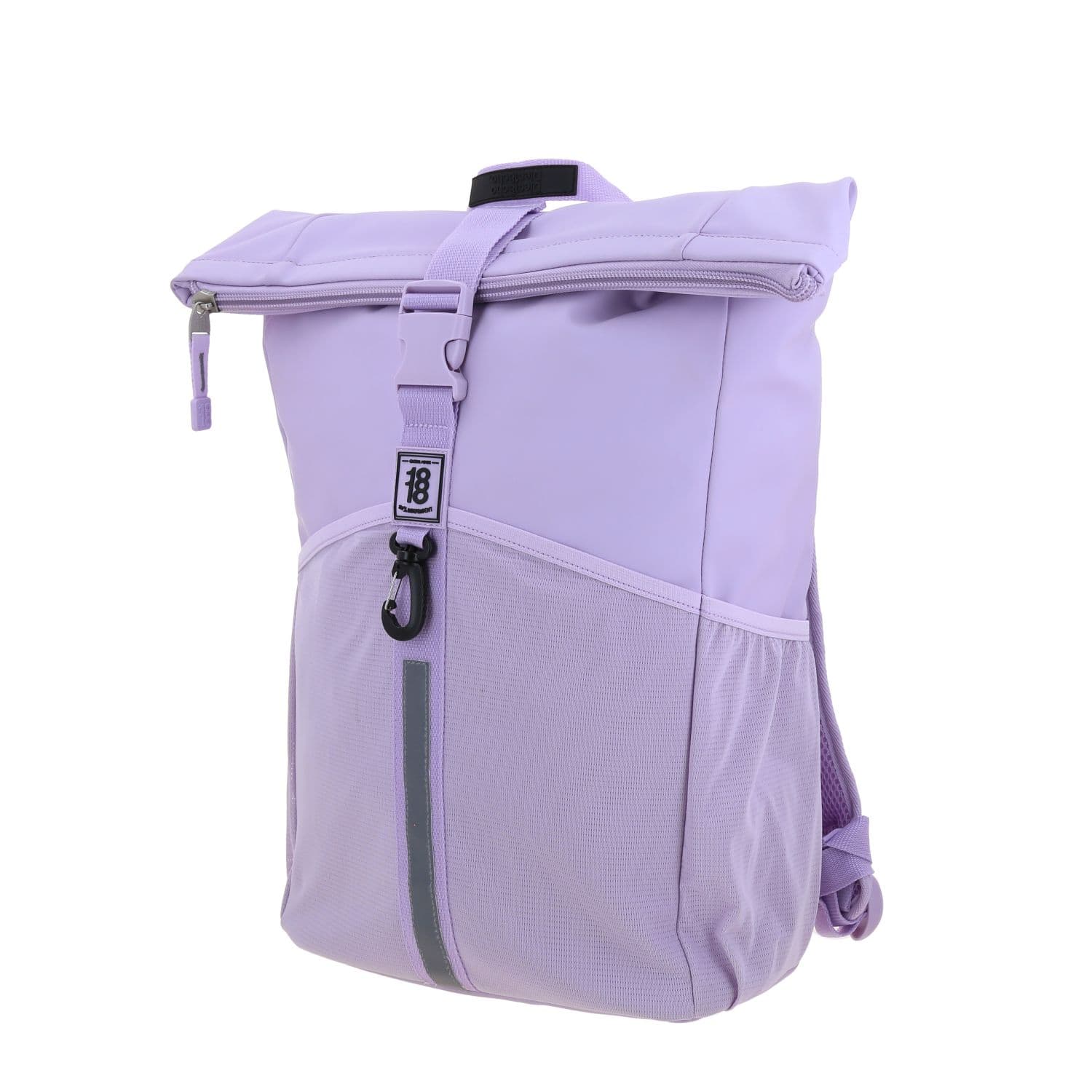 Mochila escolar juvenil 1818 by Chenson violeta con soporte para maleta 2