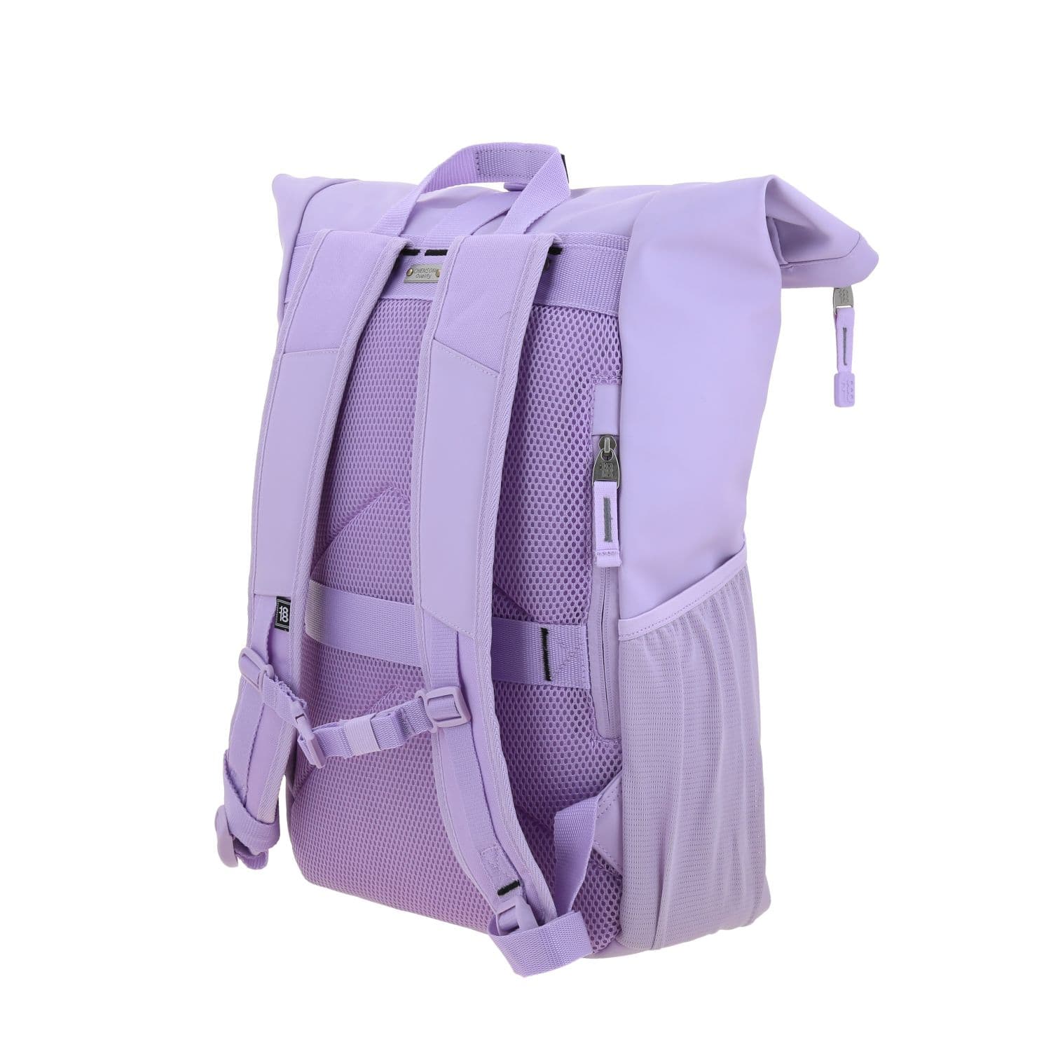 Mochila escolar juvenil 1818 by Chenson violeta con soporte para maleta 5