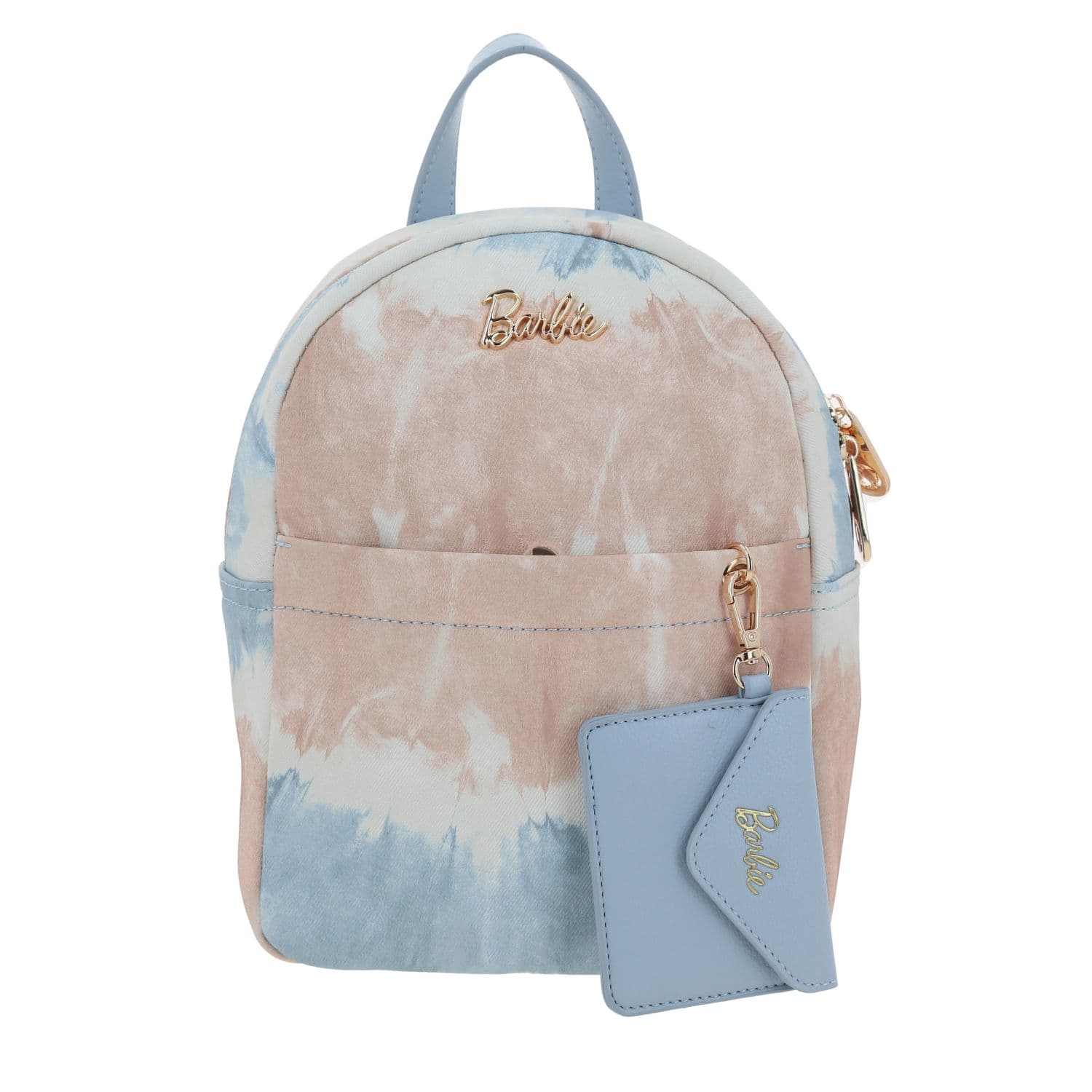 Mochila para dama Barbie by Chenson en azul con bolsillo frontal