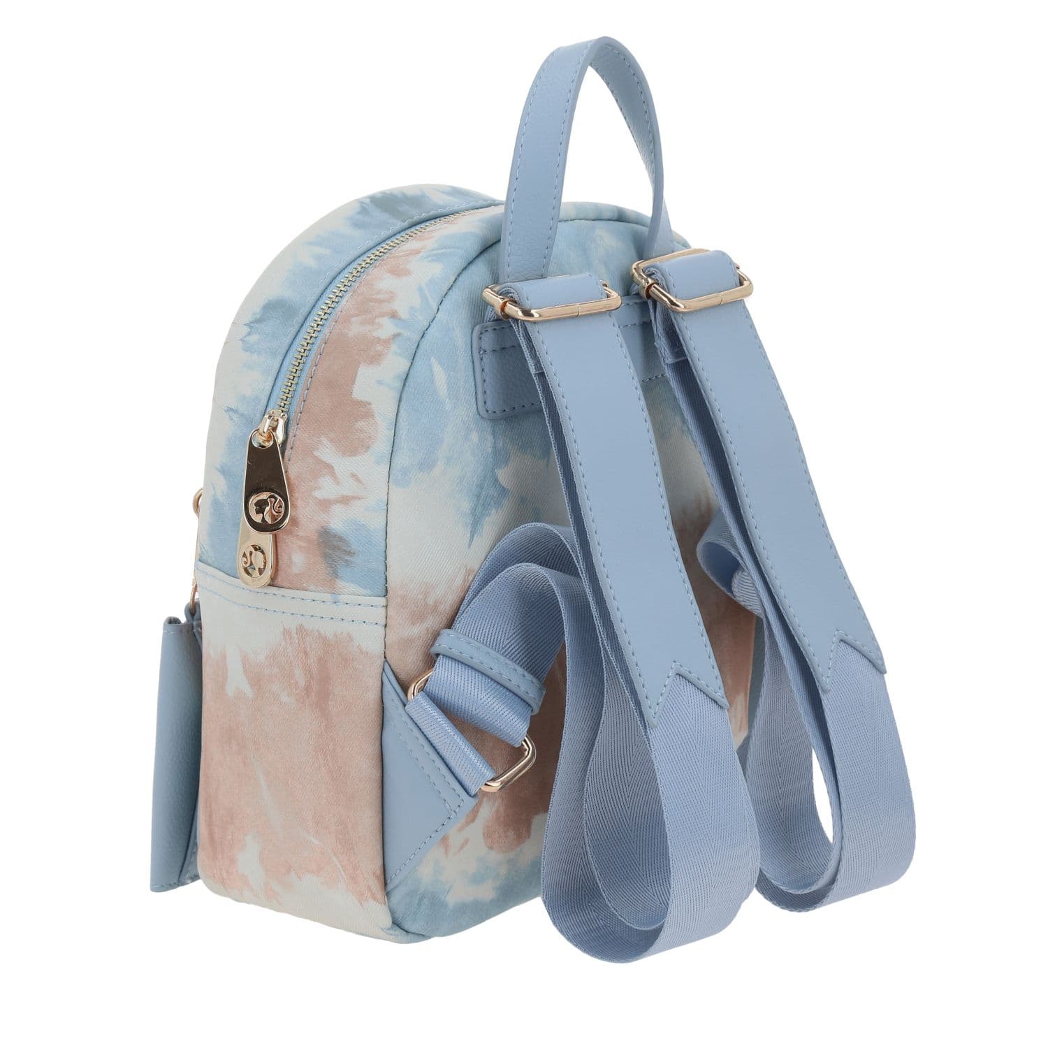 Mochila para dama Barbie by Chenson en azul con bolsillo frontal 3