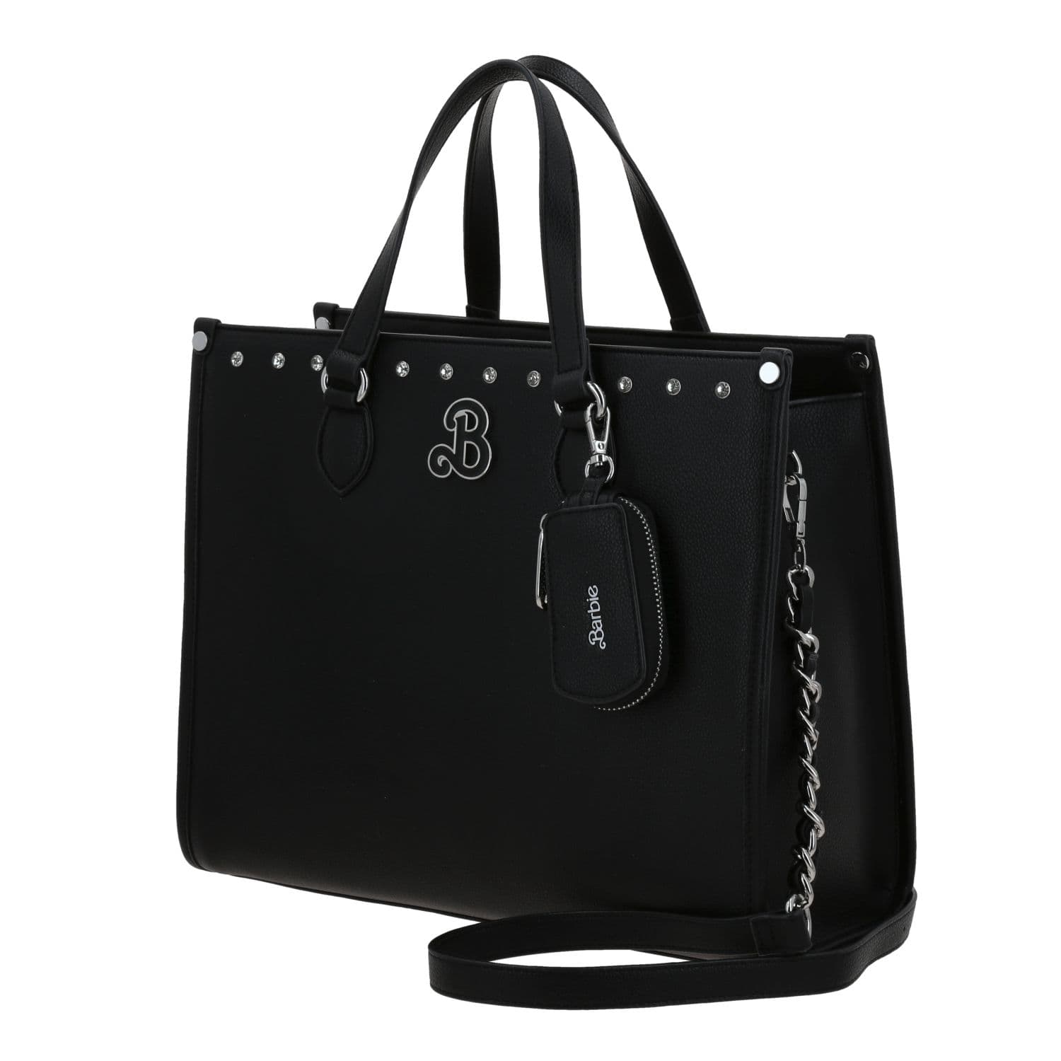 Bolsa de Mano para Dama Barbie by Chenson Negra con Estilo Único 2