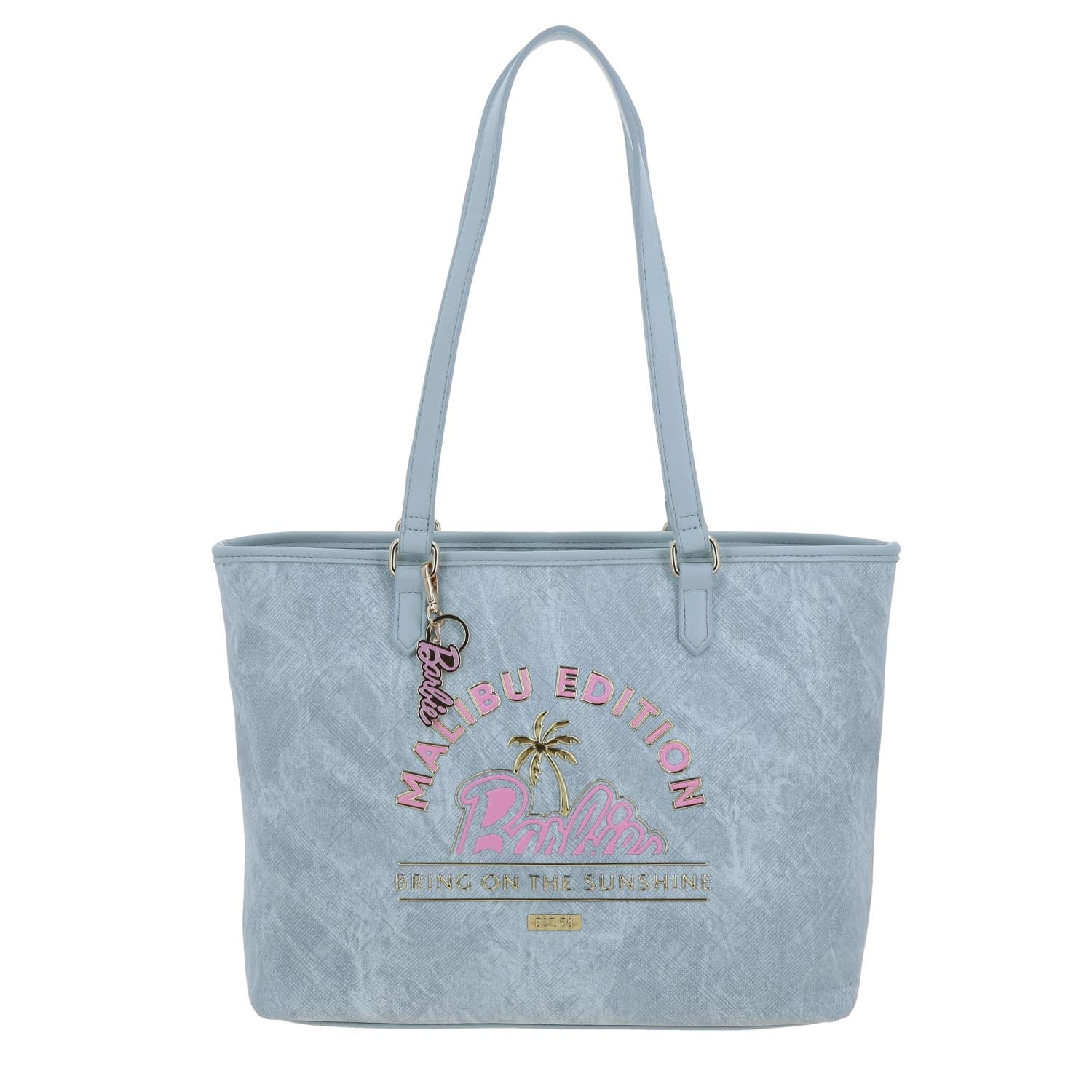 Bolsa grande para dama Barbie by Chenson azul con compartimento seguro