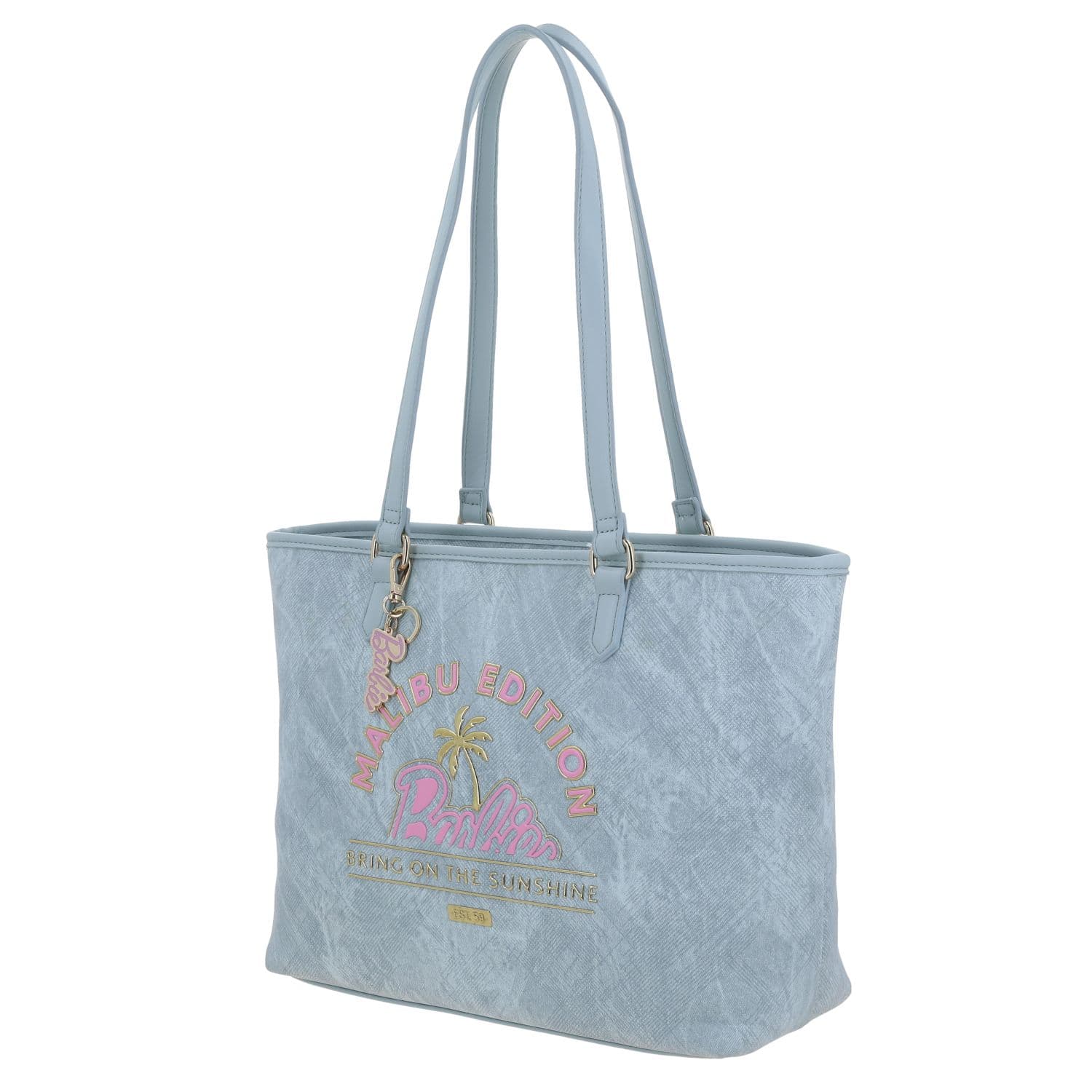 Bolsa grande para dama Barbie by Chenson azul con compartimento seguro 2