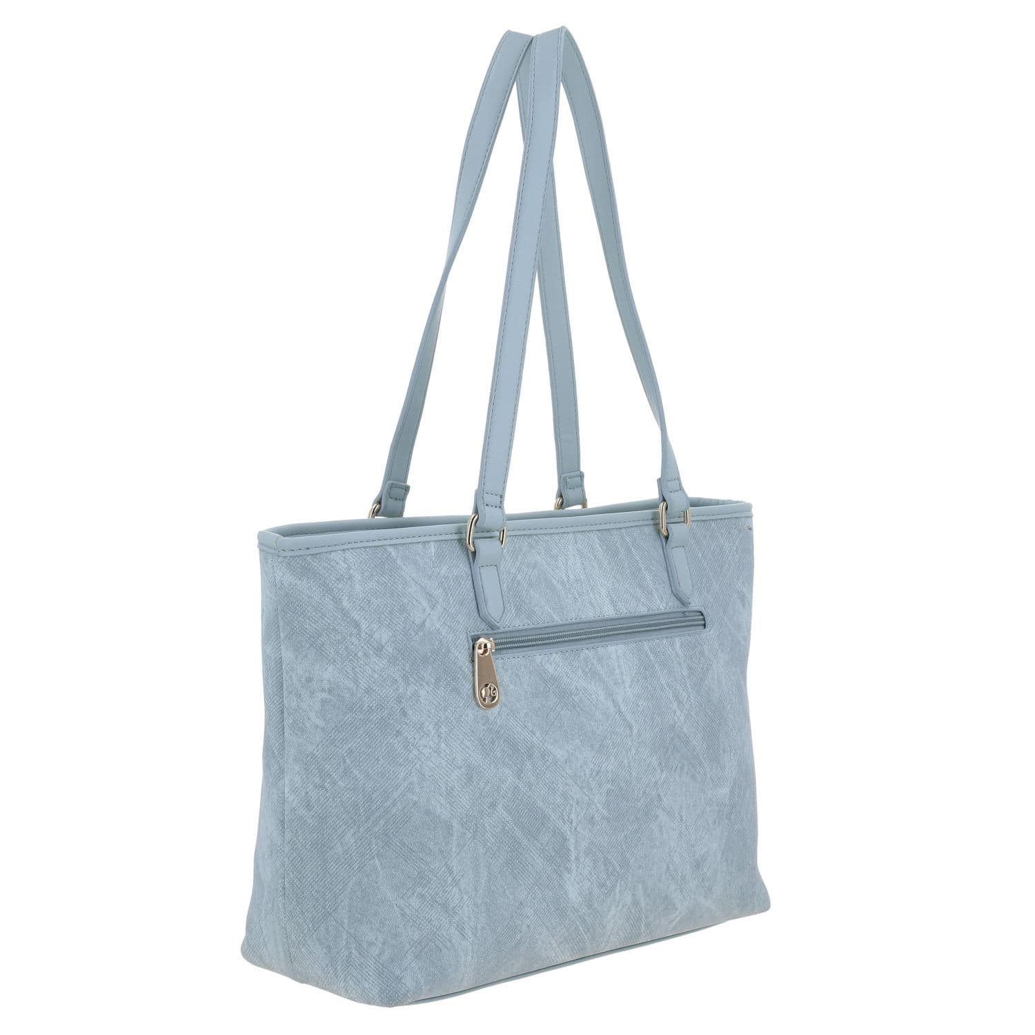 Bolsa grande para dama Barbie by Chenson azul con compartimento seguro 3