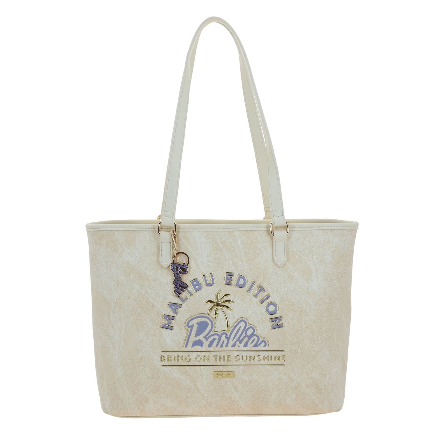 Bolsa grande para dama Barbie by Chenson Amarillo con compartimentos