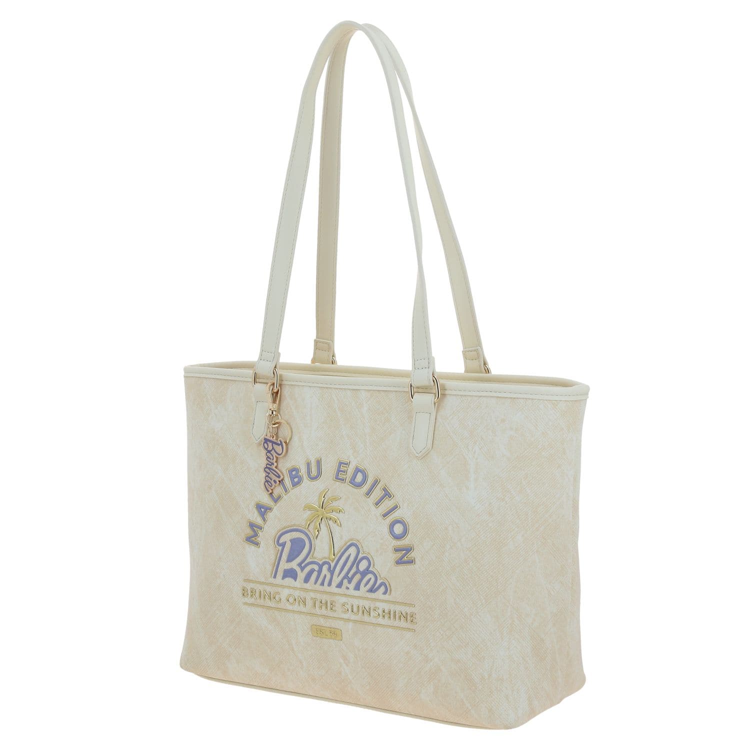 Bolsa grande para dama Barbie by Chenson Amarillo con compartimentos 2