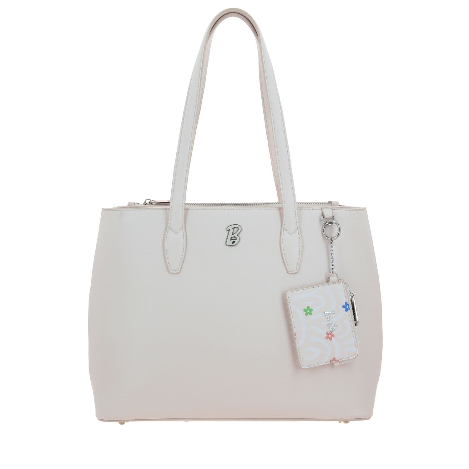 Bolsa grande para dama Barbie by Chenson en color beige con doble compartimento