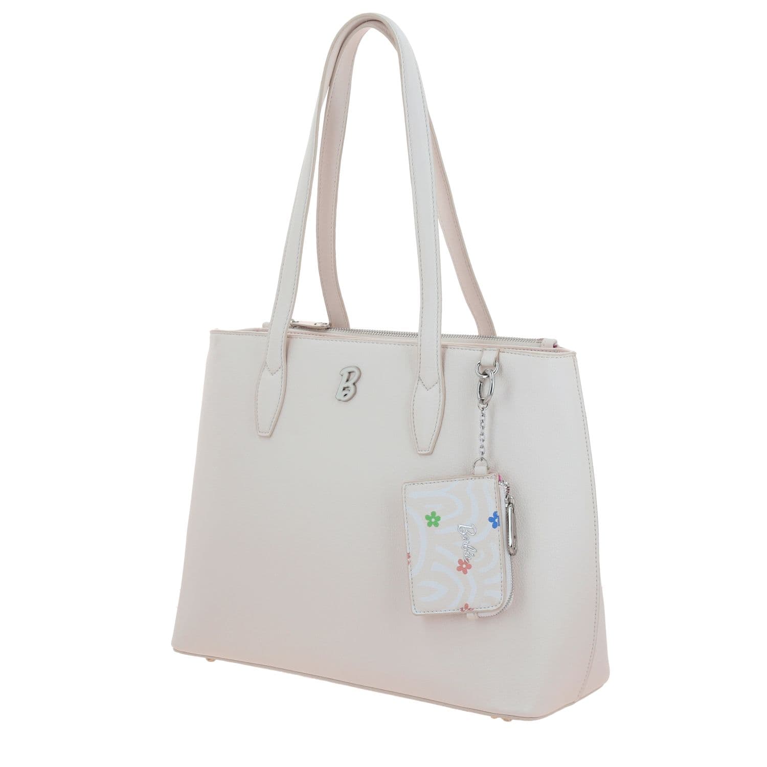 Bolsa grande para dama Barbie by Chenson en color beige con doble compartimento 2