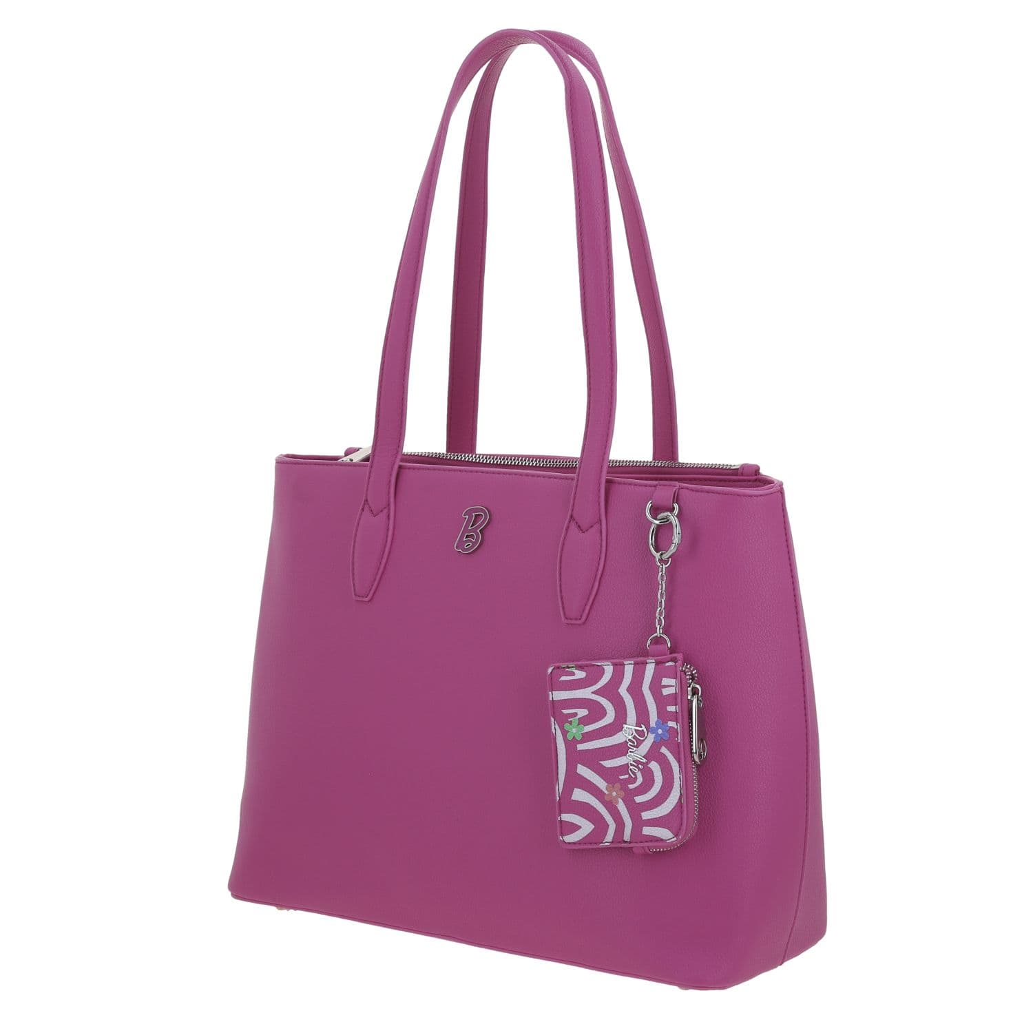 Bolsa grande para dama Barbie by Chenson rosa con doble compartimento 2