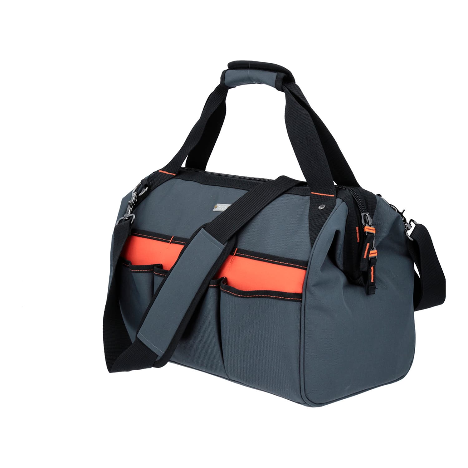 Bolsa de mano para dama Chenson Clásico gris con organizadores externos 5