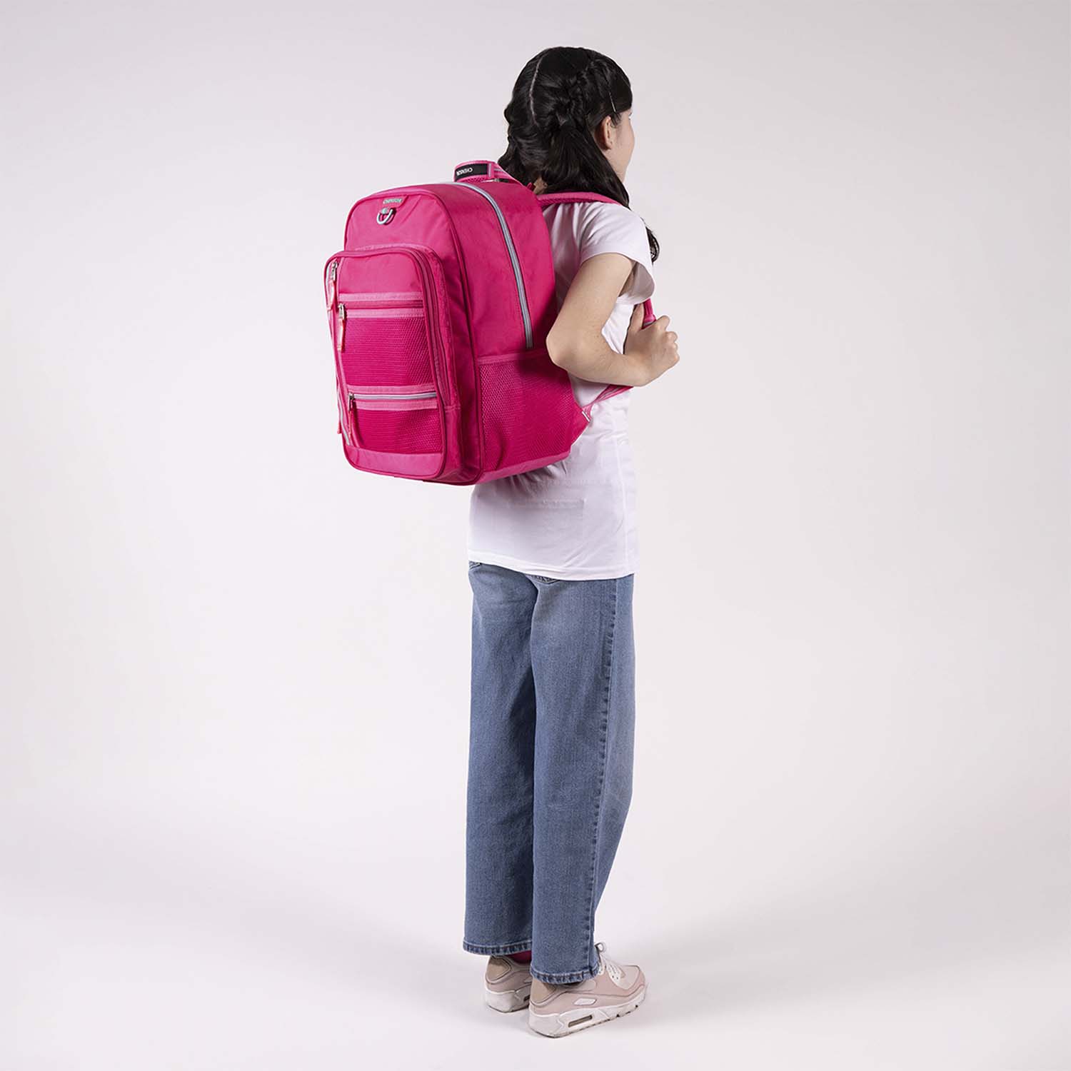 Mochila escolar rosa Chenson Clásico para secundaria con tabletera - vista 2