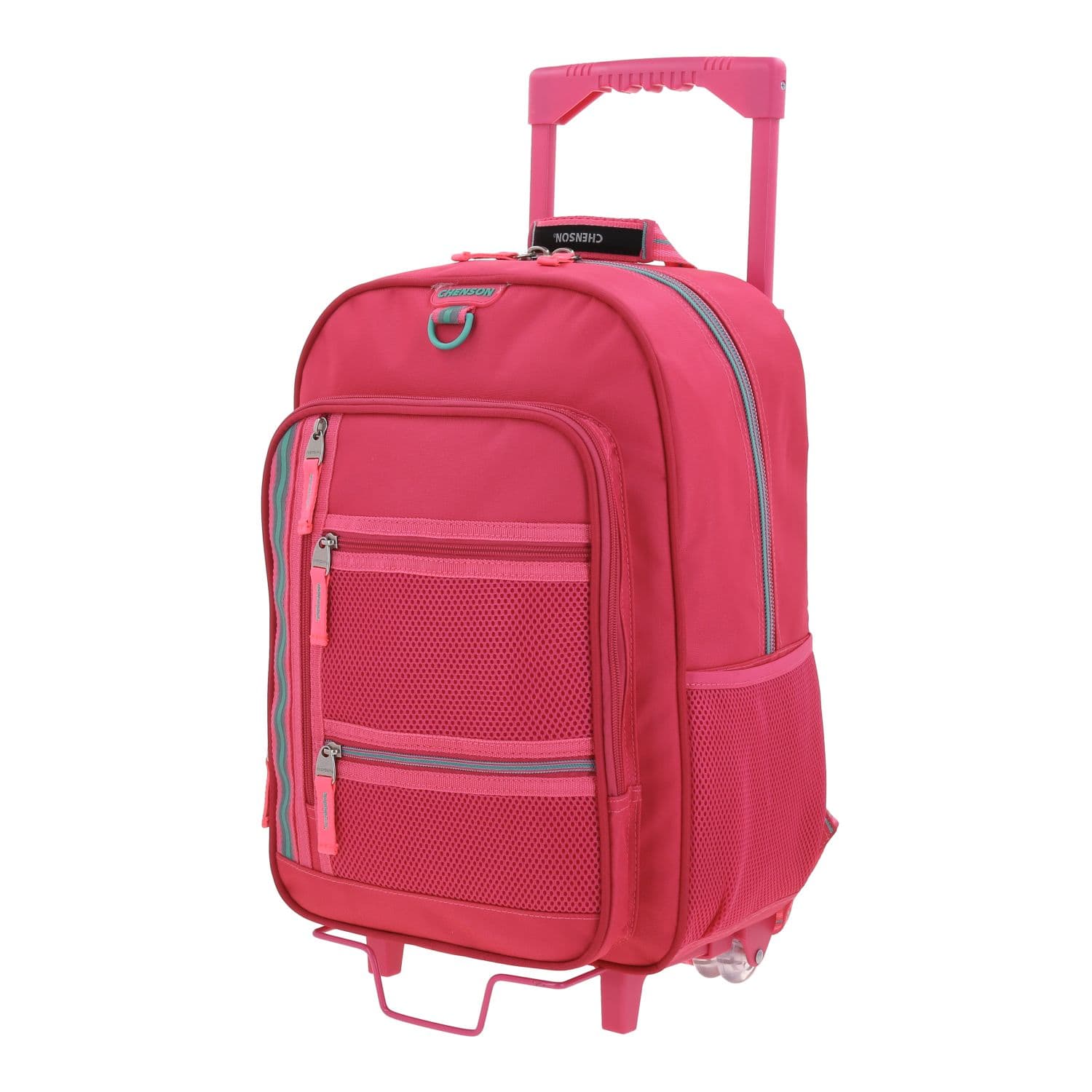Mochila con Ruedas Rosa Chenson Clásico - Ideal para Primaria 2