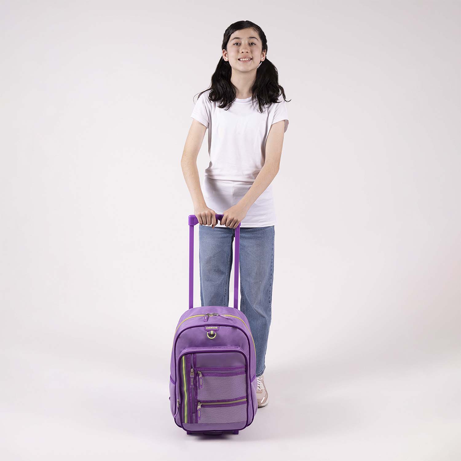 Mochila con Ruedas Chenson Clásico Uva para Primaria | Diseño Moderno - vista 2