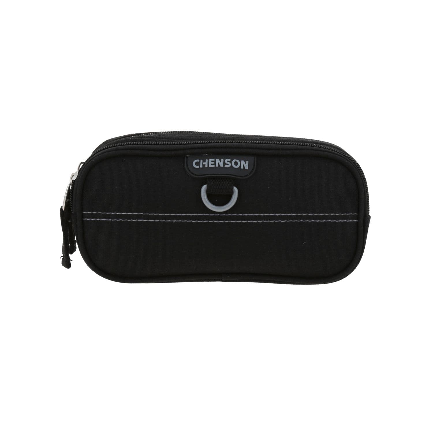 Lapicera escolar Chenson Clásico negra con doble compartimento