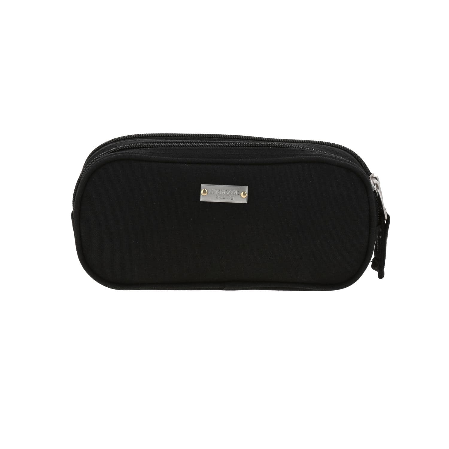 Lapicera escolar Chenson Clásico negra con doble compartimento 4