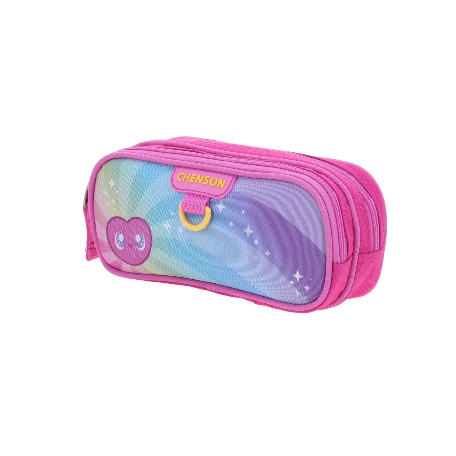 Lapicera escolar Chenson Clásico rosa con doble compartimento 2