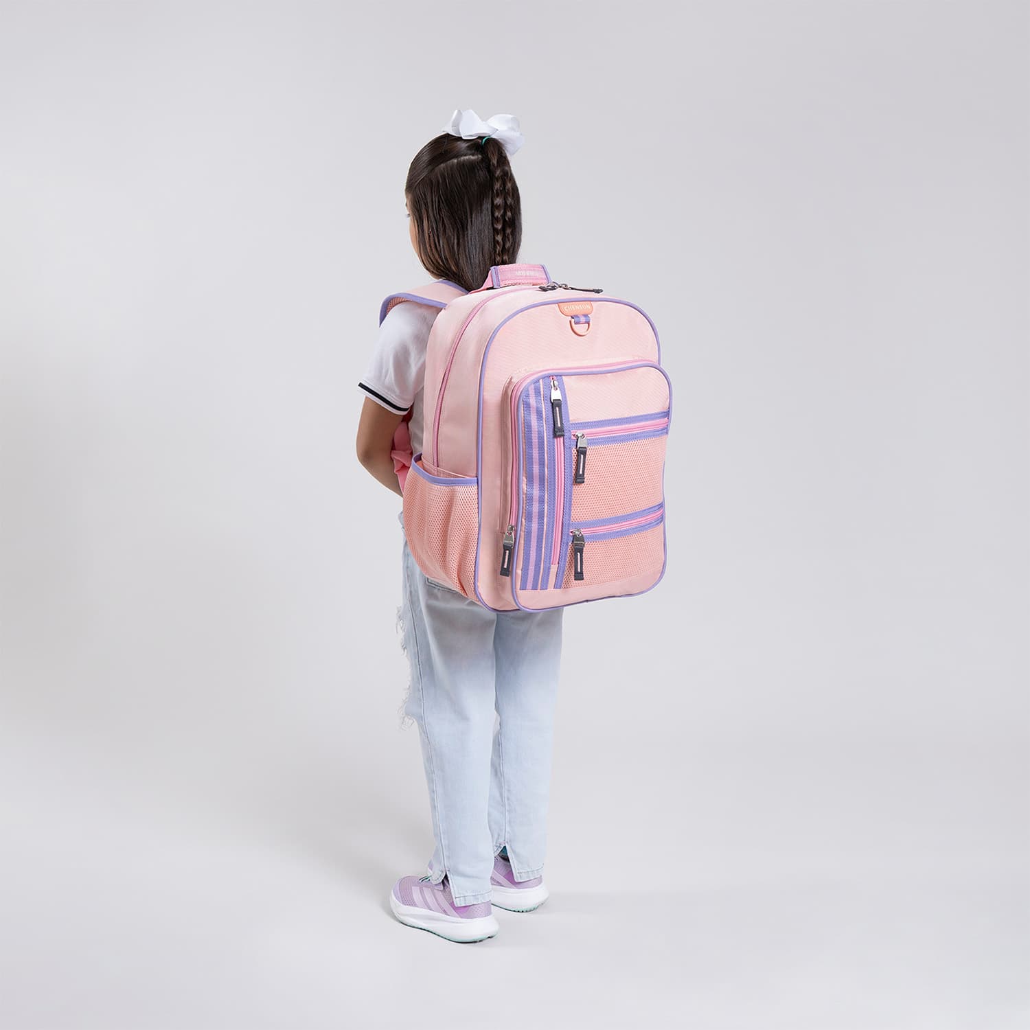 Mochila escolar Chenson Clásico beige, diseño elegante y funcionalidad - vista 2