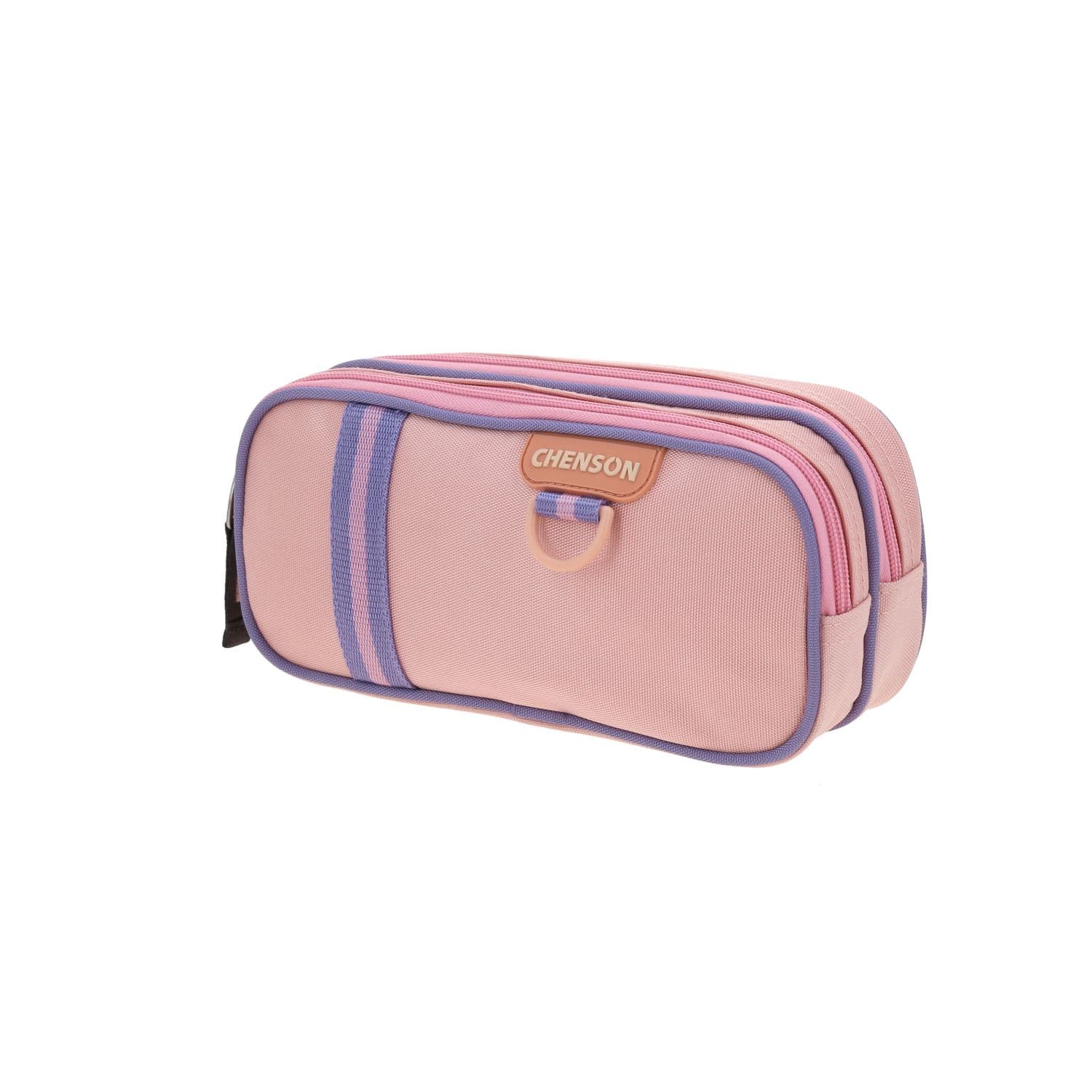 Lapicera escolar Chenson Clásico beige con doble compartimento 2