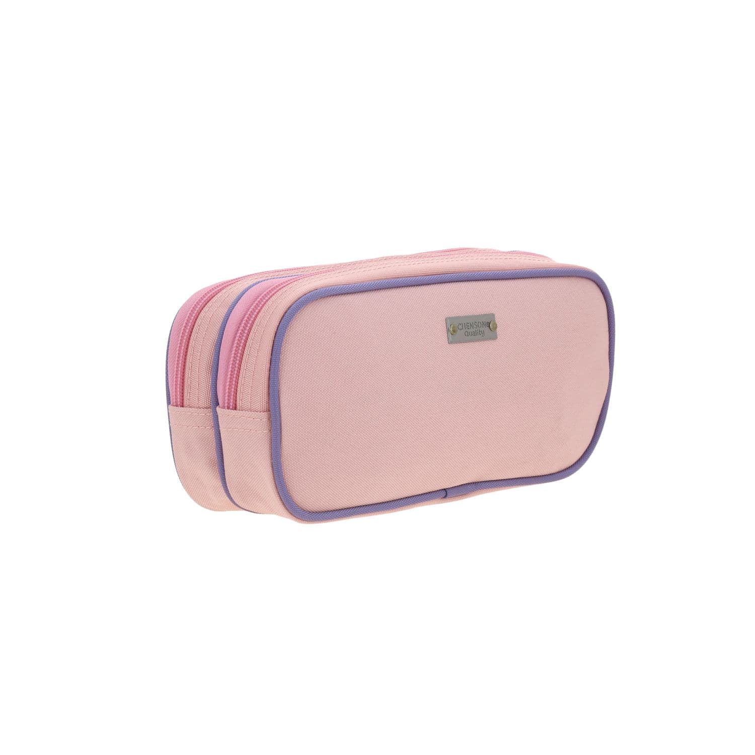 Lapicera escolar Chenson Clásico beige con doble compartimento 3