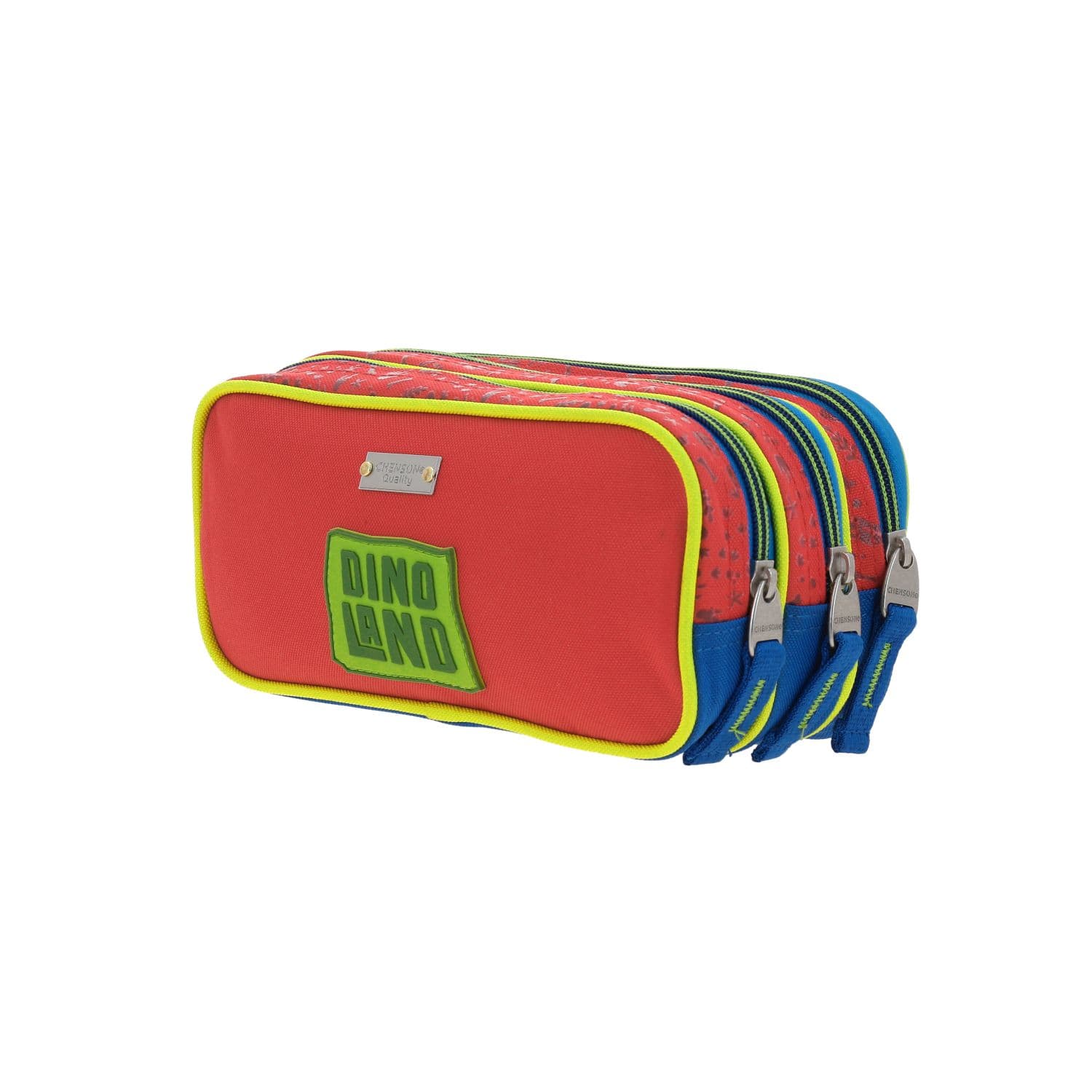 Lapicera escolar Chenson Original roja con triple compartimento 5