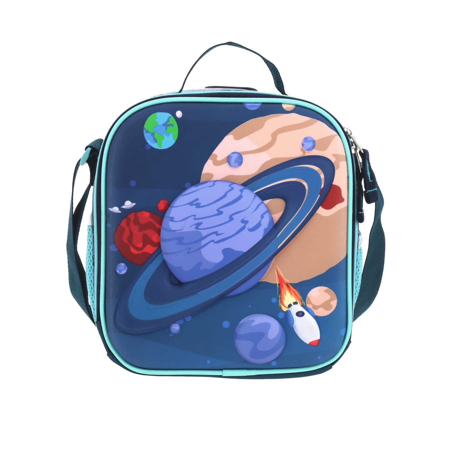 Lonchera escolar térmica Chenson Original azul con diseño práctico