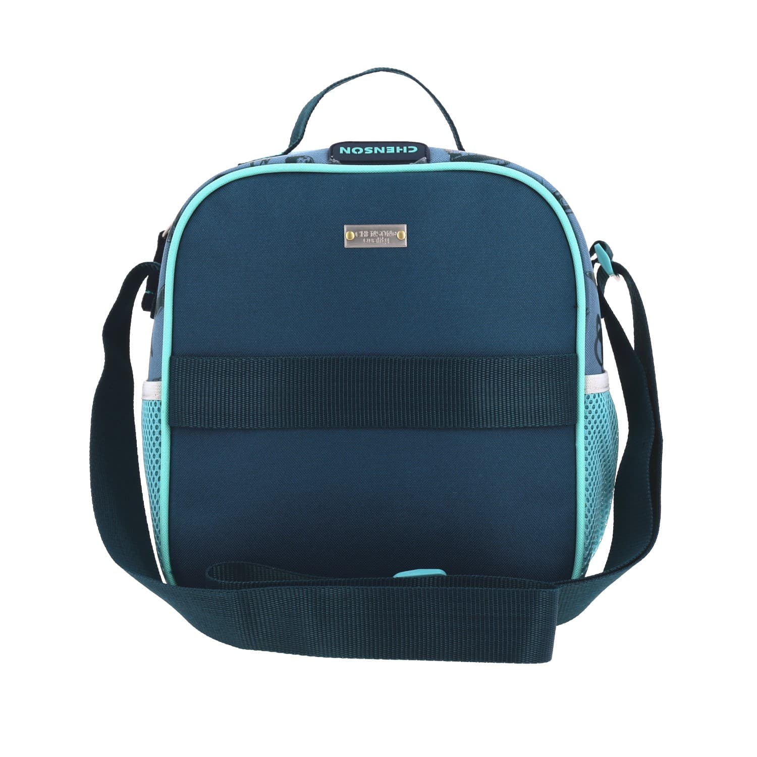Lonchera escolar térmica Chenson Original azul con diseño práctico 4