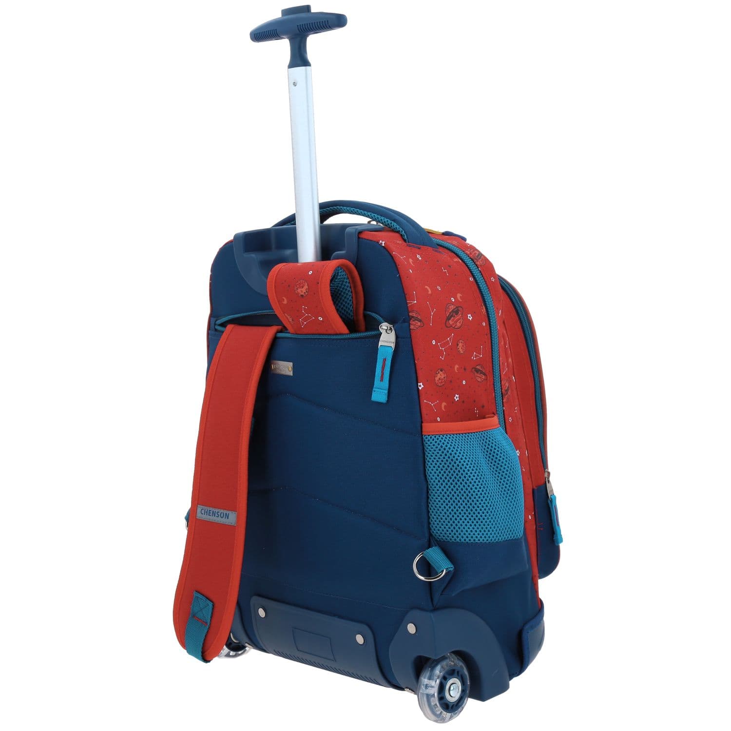 Mochila con Ruedas Chenson Original Magenta con Ruedas LED 5