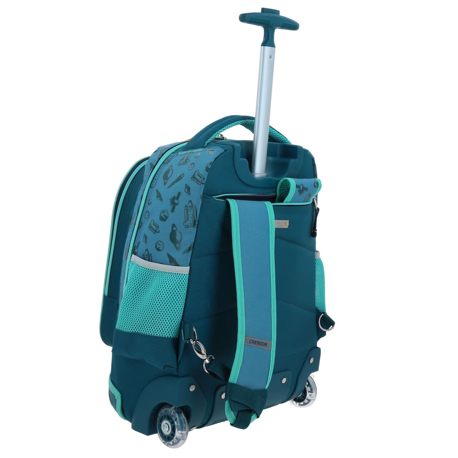 Mochila con Ruedas Chenson Original Azul para Primaria - Diseño Moderno 3