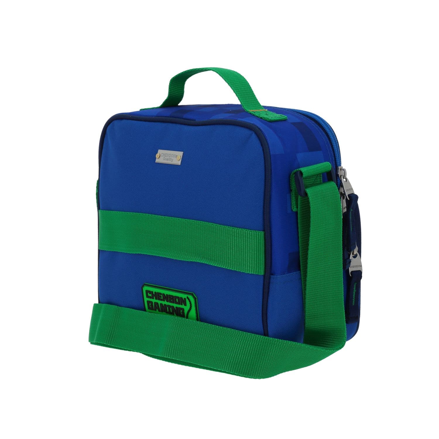 Lonchera escolar térmica Chenson Original azul con diseño funcional 5