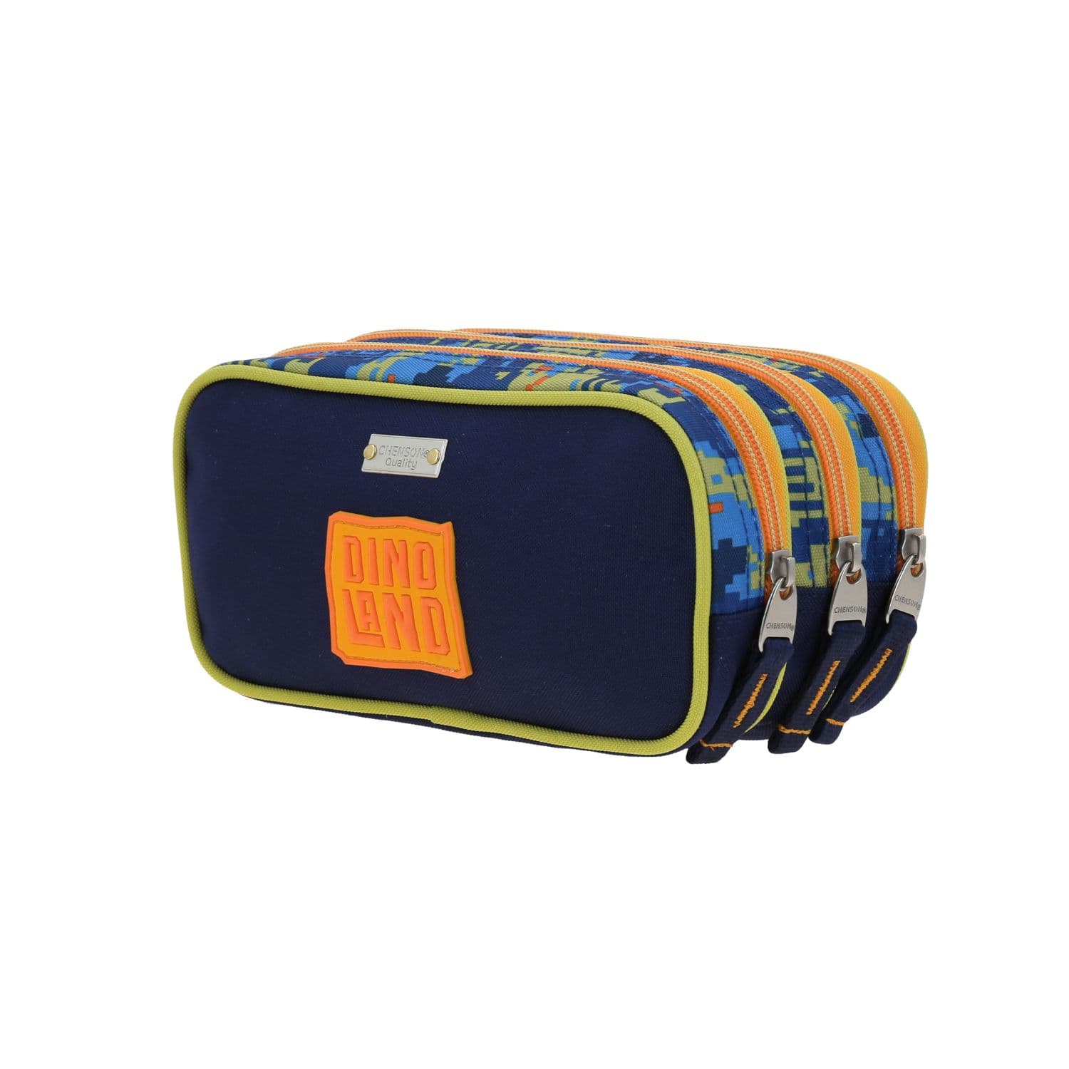 Lapicera escolar azul Chenson Original con triple compartimento 5