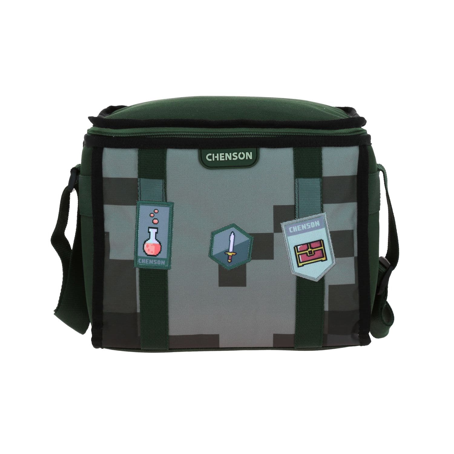 Lonchera escolar térmica Chenson Original verde con diseño funcional