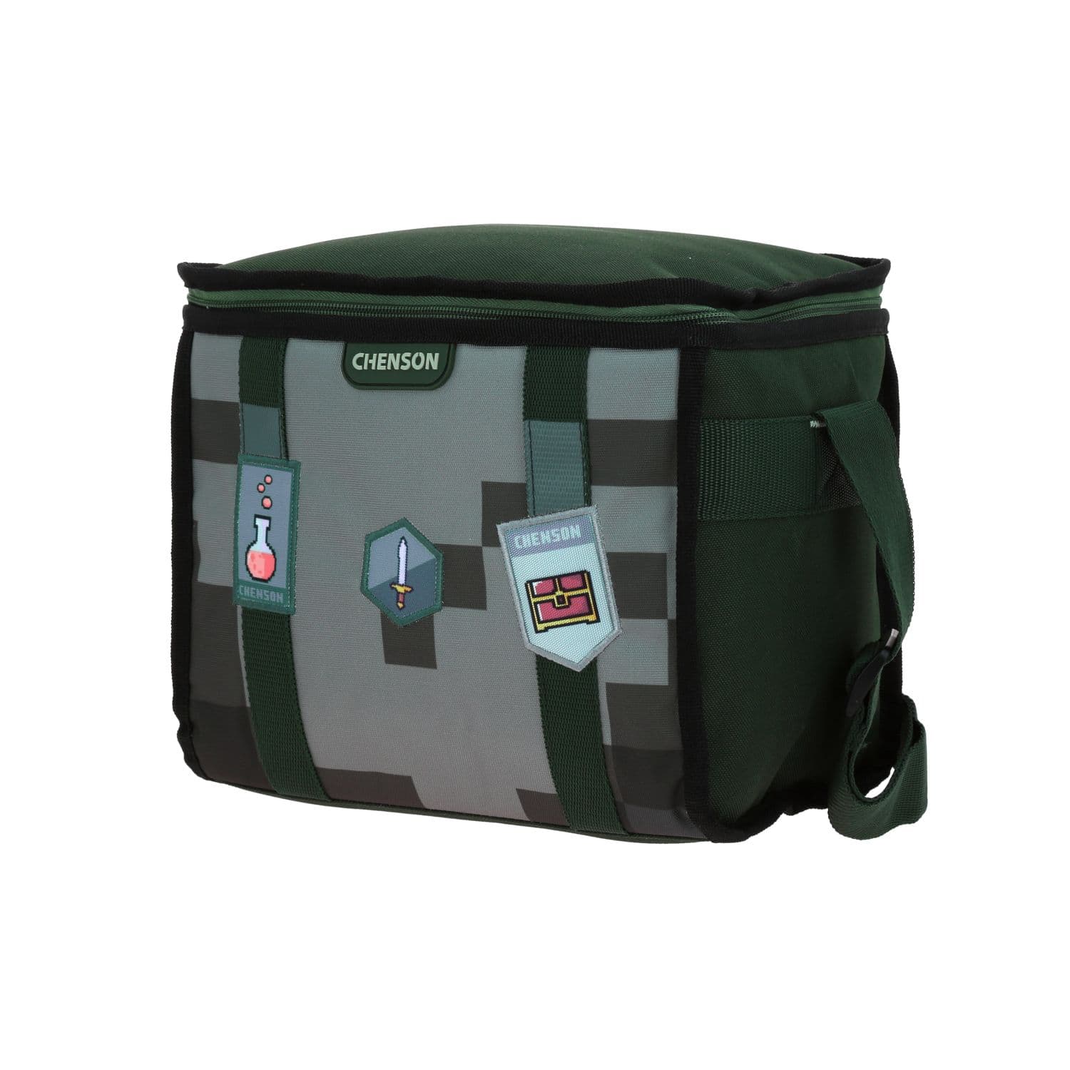 Lonchera escolar térmica Chenson Original verde con diseño funcional 2