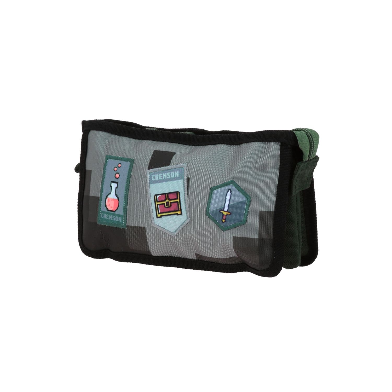 Lapicera escolar Chenson Original verde con múltiples bolsillos 2