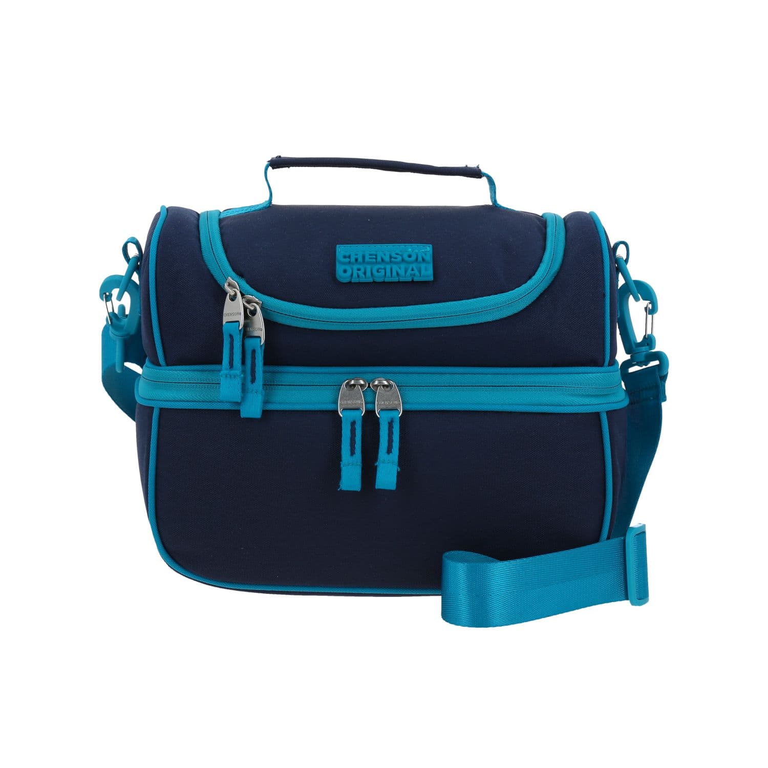 Lonchera escolar térmica Chenson Original turquesa con amplio compartimento