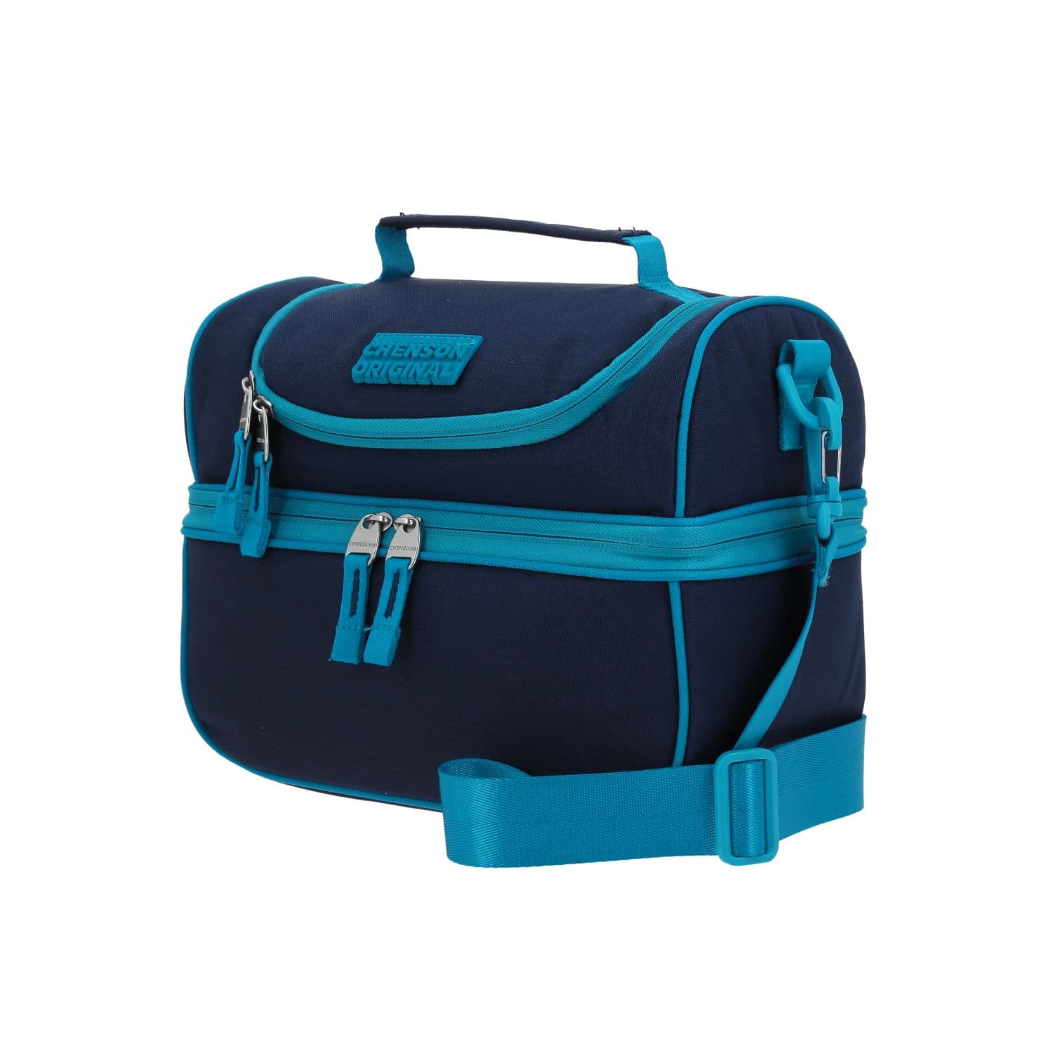 Lonchera escolar térmica Chenson Original turquesa con amplio compartimento 2