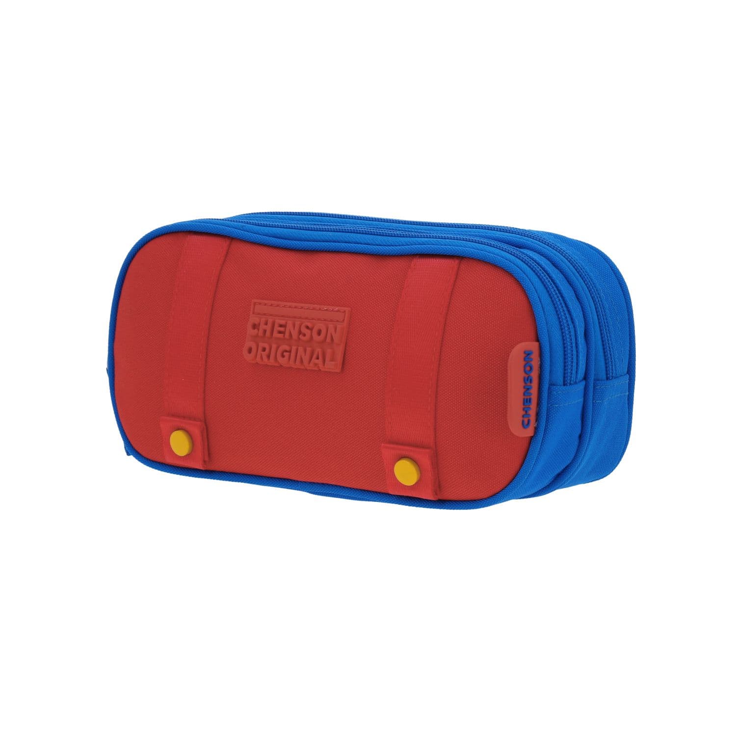 Lapicera escolar Chenson Original azul con doble compartimento y diseño moderno 2